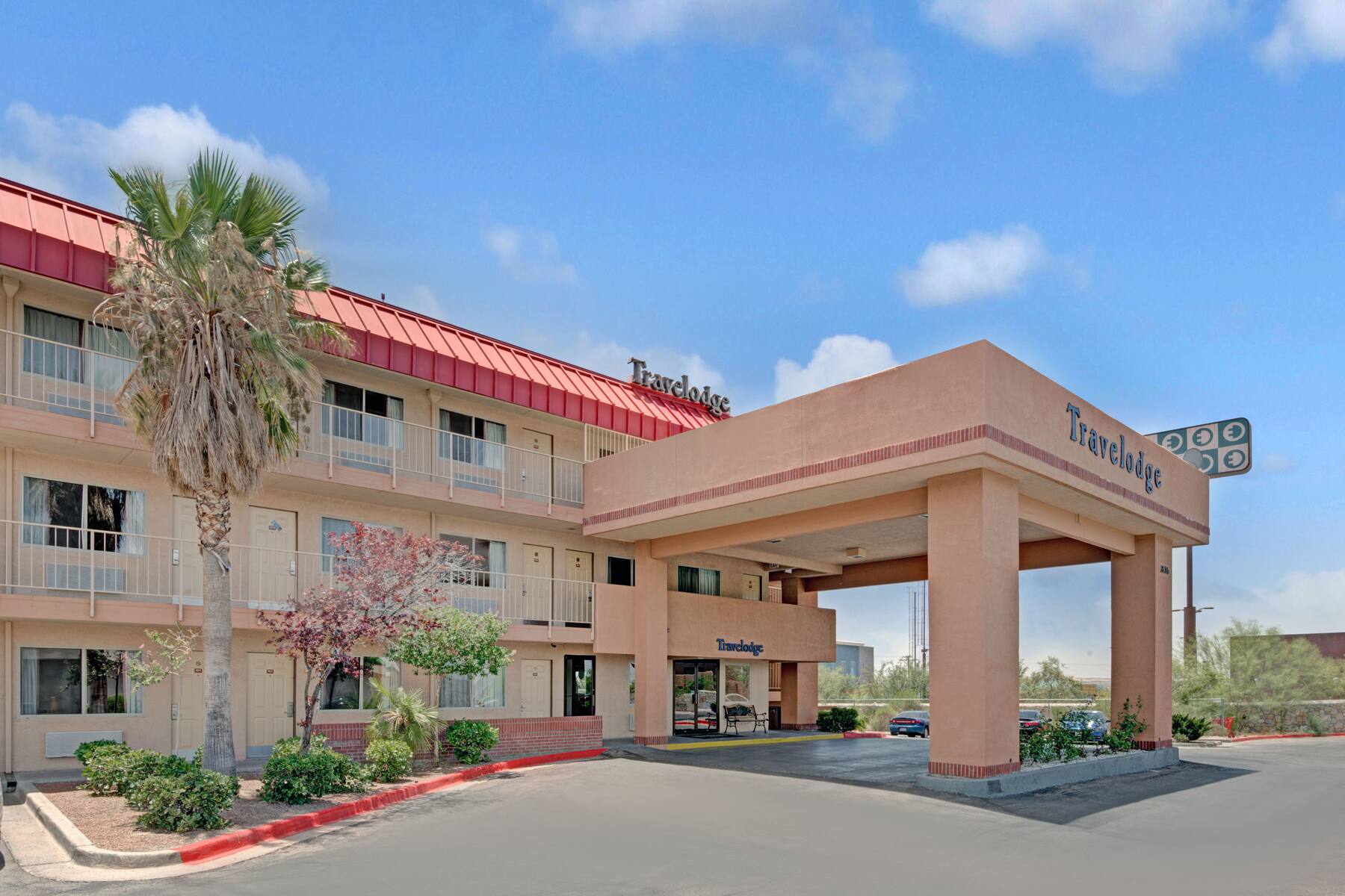 Exterior of Travelodge El Paso West hotel in El Paso, Texas Exterior of Travelodge El Paso West hotel in El Paso, Texas