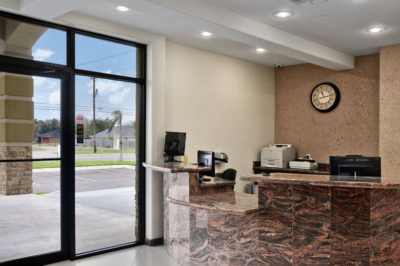 Travelodge Pharr/McAllen hotel lobby in Pharr, Texas