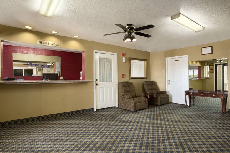 Travelodge San Antonio ATT Center/I-10 East hotel lobby in San Antonio, Texas