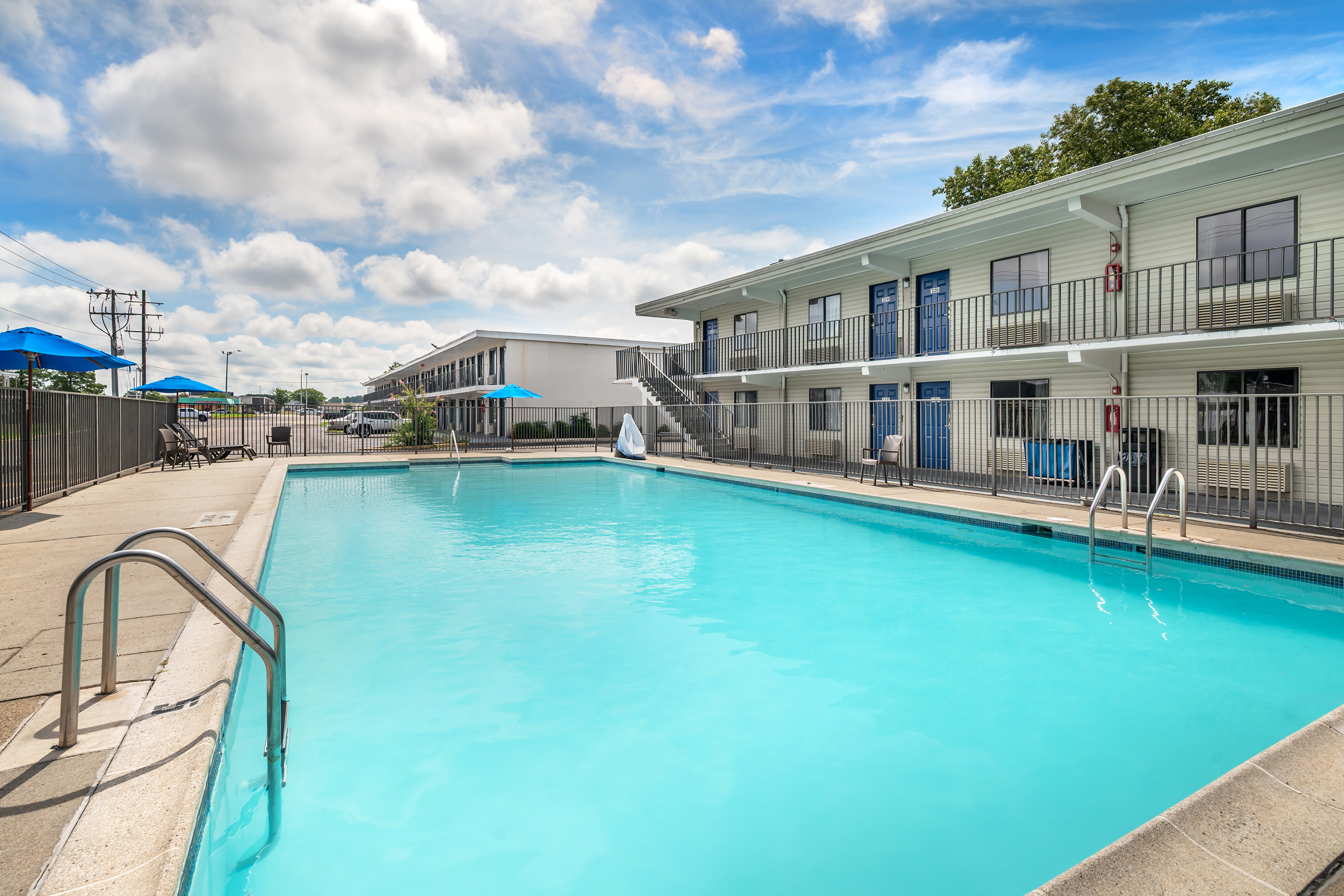 Pool at the Travelodge by Wyndham Norfolk Airport in Norfolk, Virginia