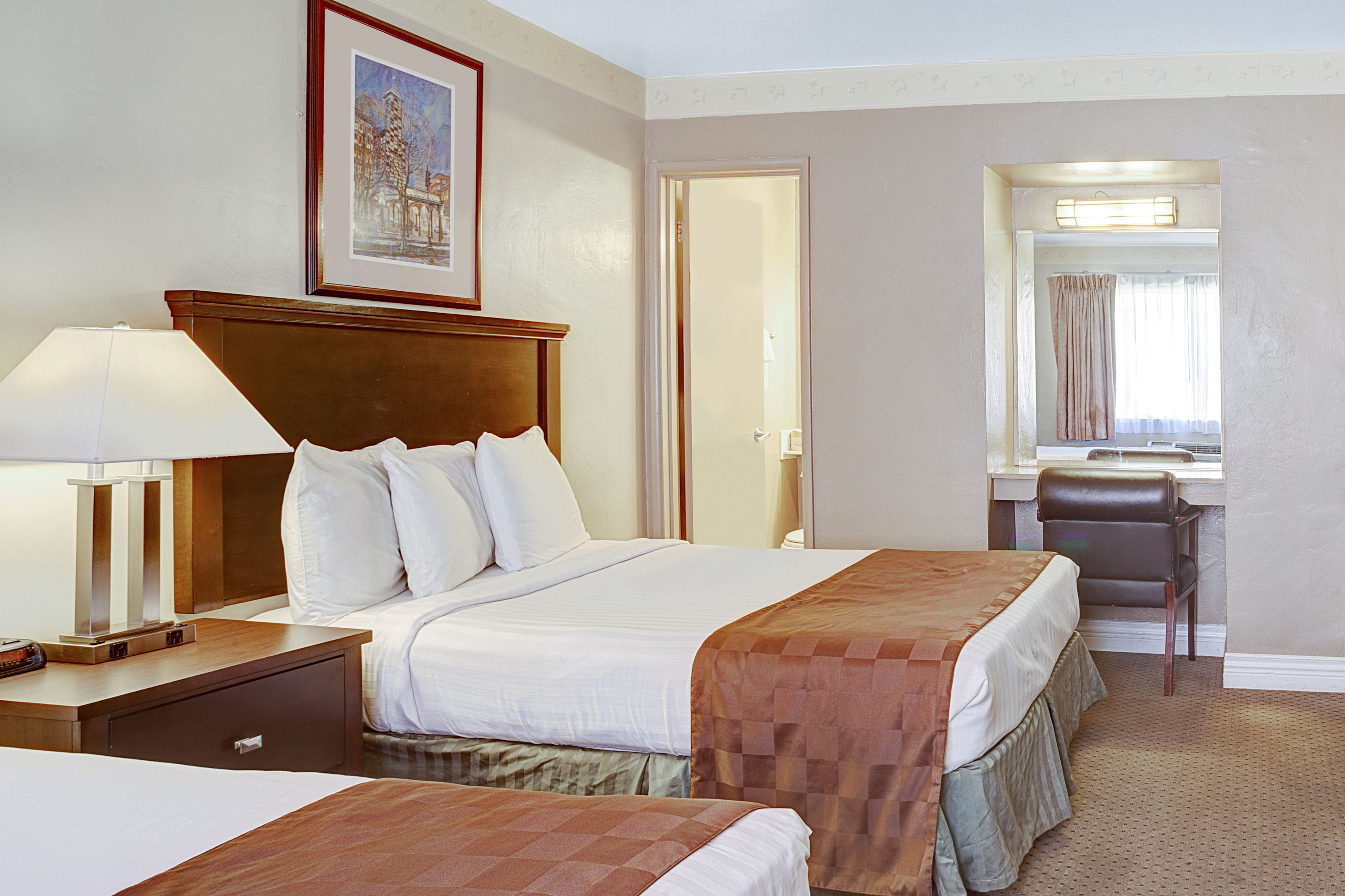 Guest room at the Travelodge by Wyndham Everett City Center in Everett, Washington