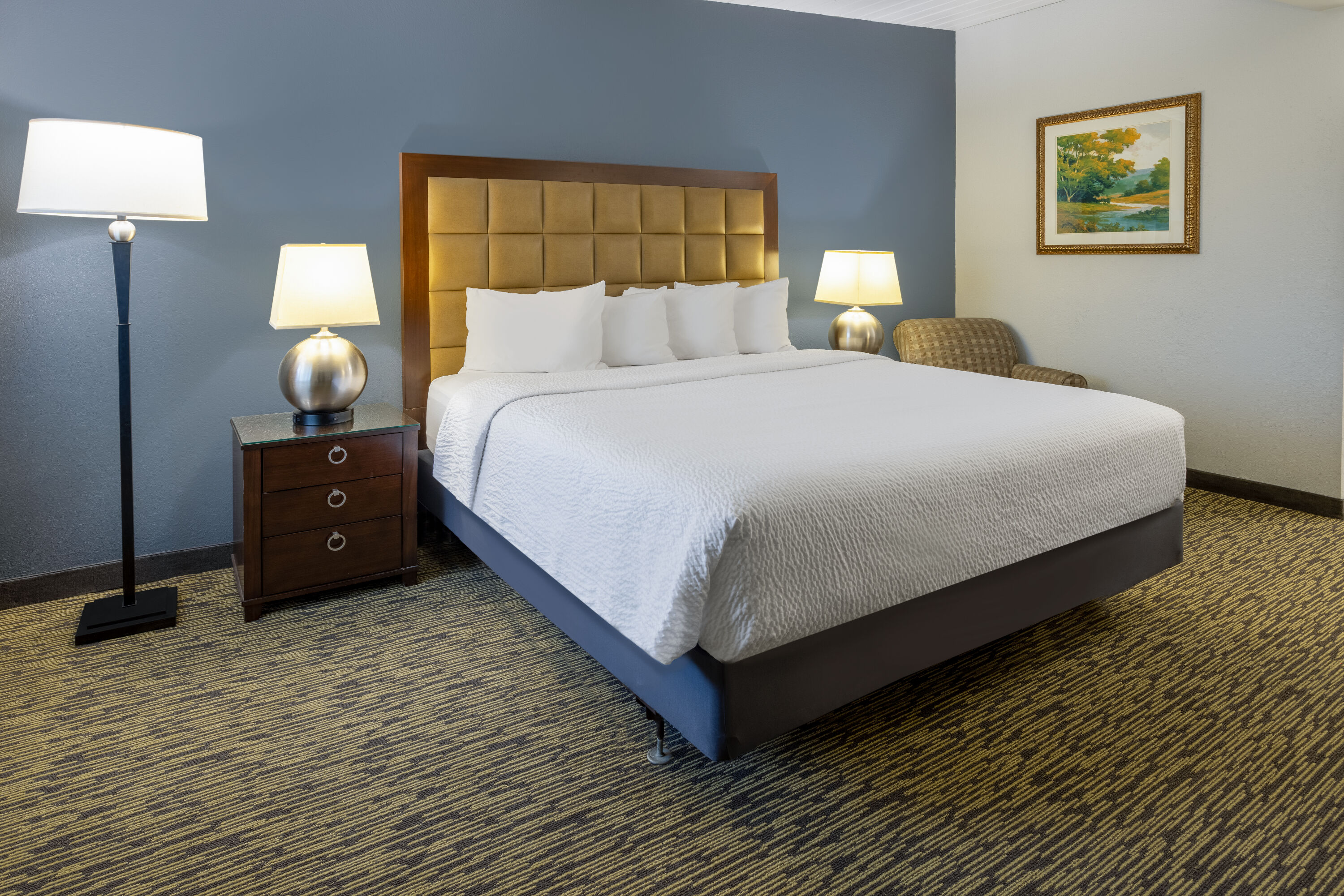 Guest room at the Travelodge by Wyndham Appleton in Appleton, Wisconsin