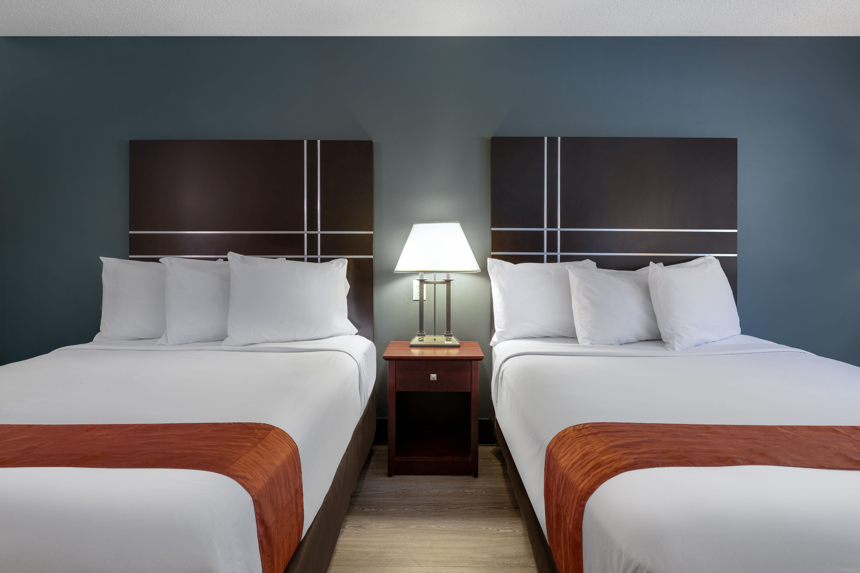 Guest room at the Travelodge by Wyndham Merrill in Merrill, Wisconsin