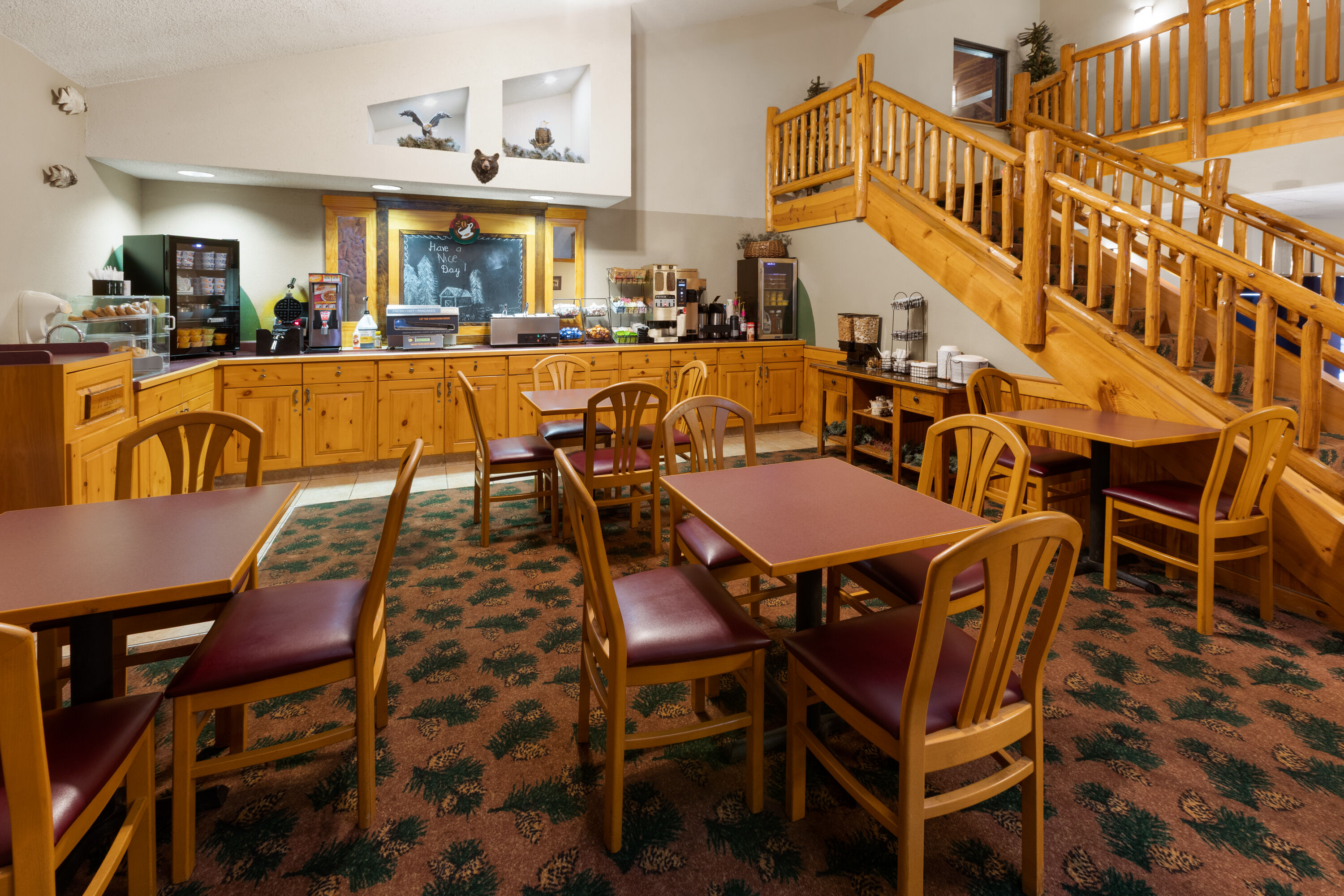 Free breakfast at Shell Lake Lodge, a Travelodge by Wyndham in Shell Lake, Wisconsin