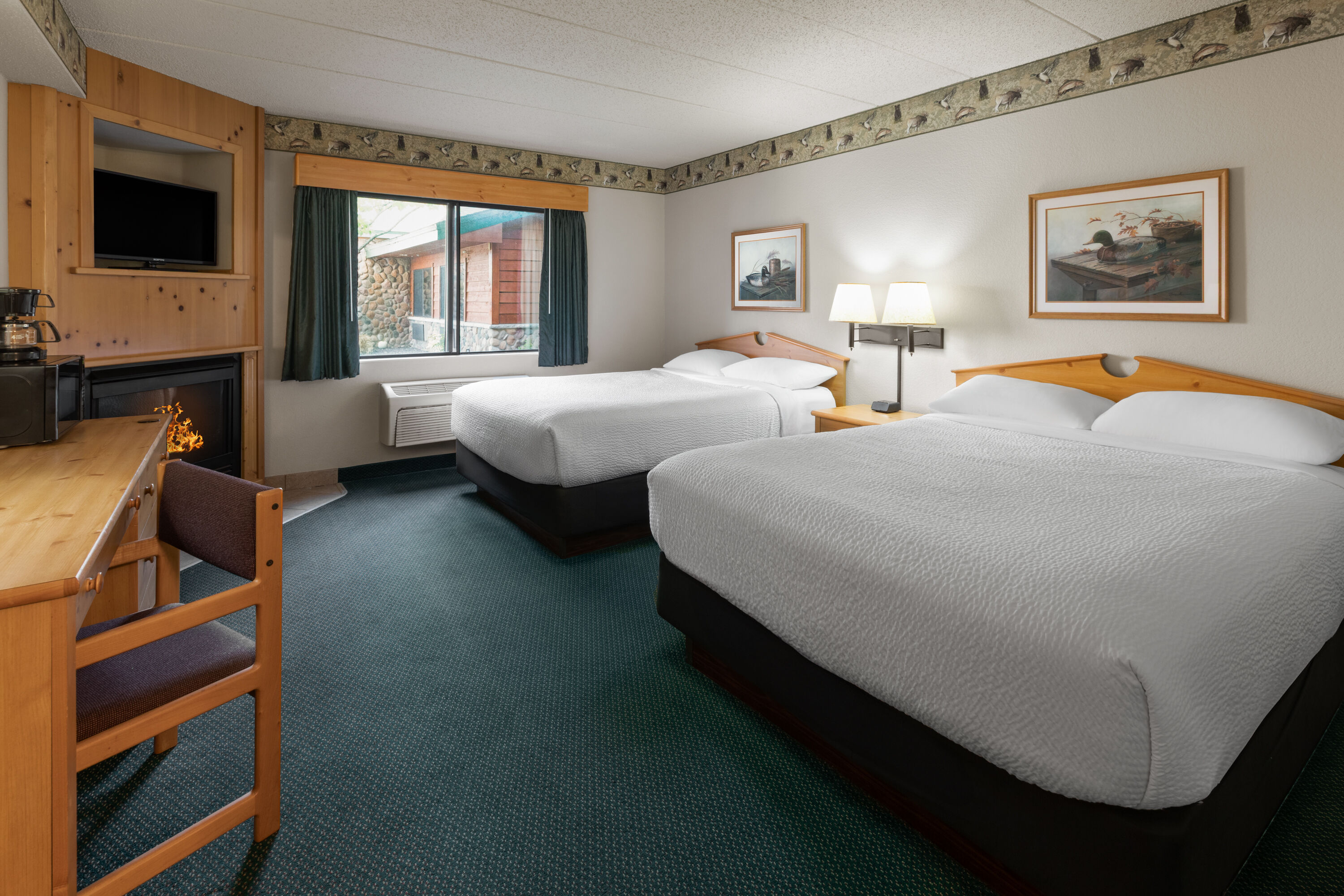 Guest room at the Shell Lake Lodge, a Travelodge by Wyndham in Shell Lake, Wisconsin