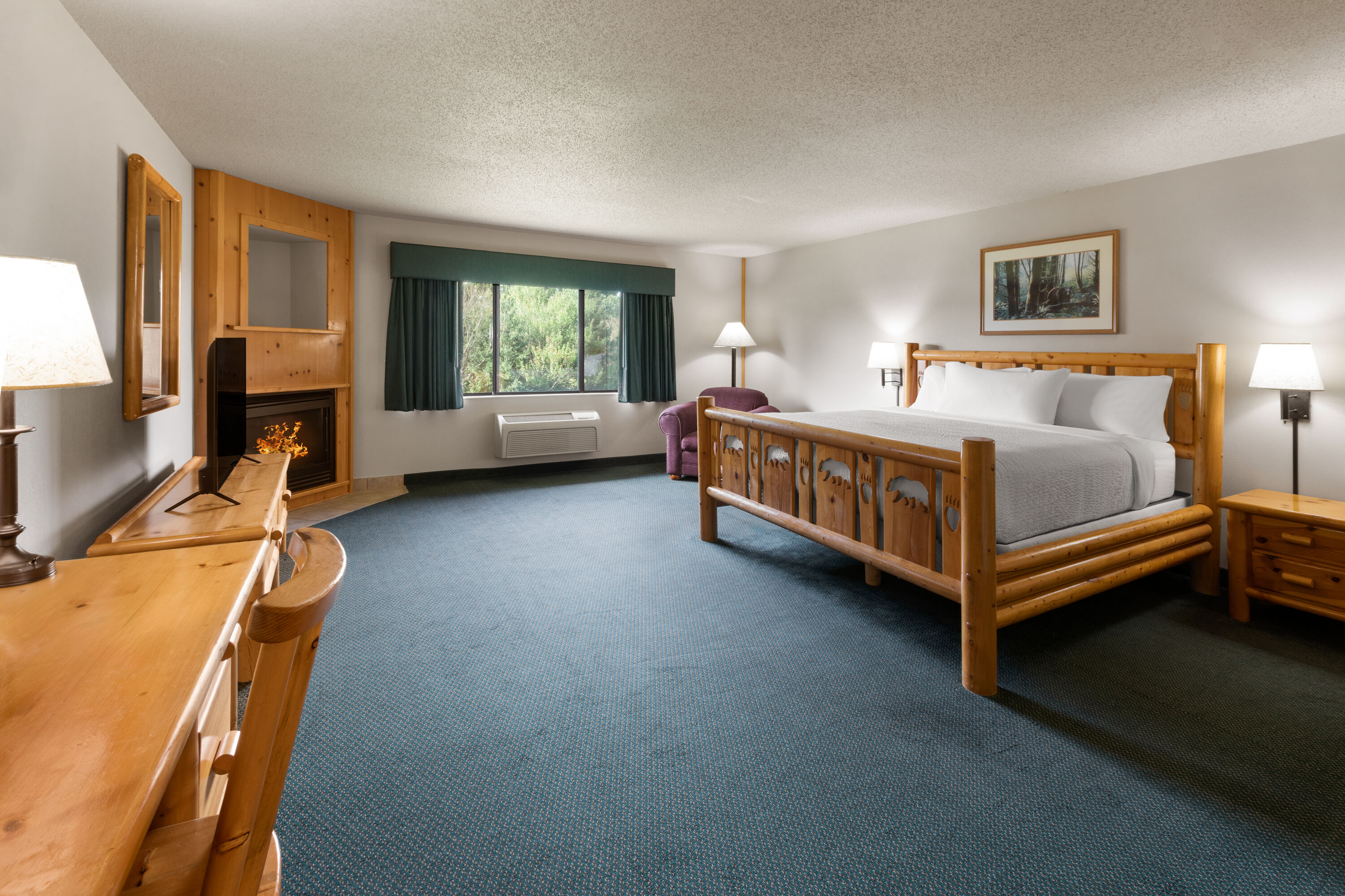 Guest room at the Shell Lake Lodge, a Travelodge by Wyndham in Shell Lake, Wisconsin
