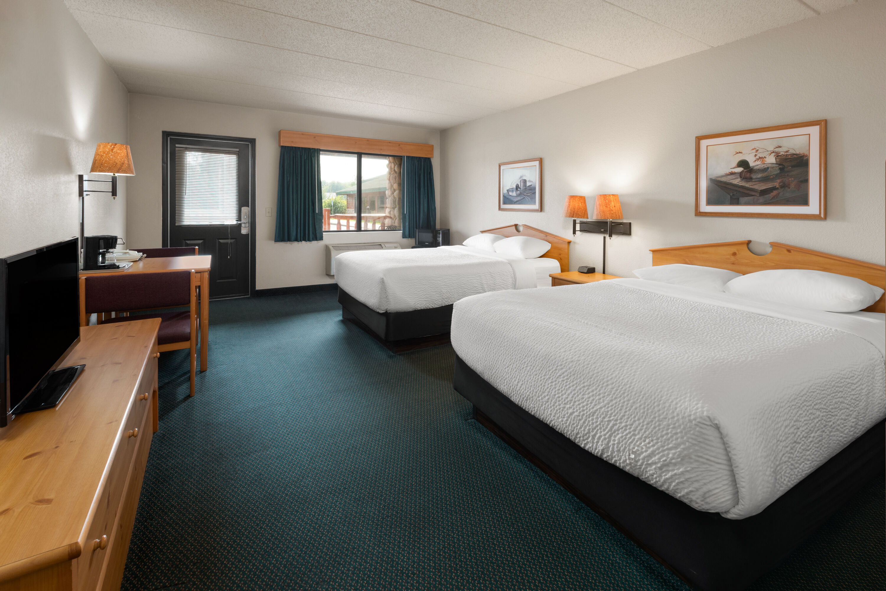 Guest room at the Shell Lake Lodge, a Travelodge by Wyndham in Shell Lake, Wisconsin