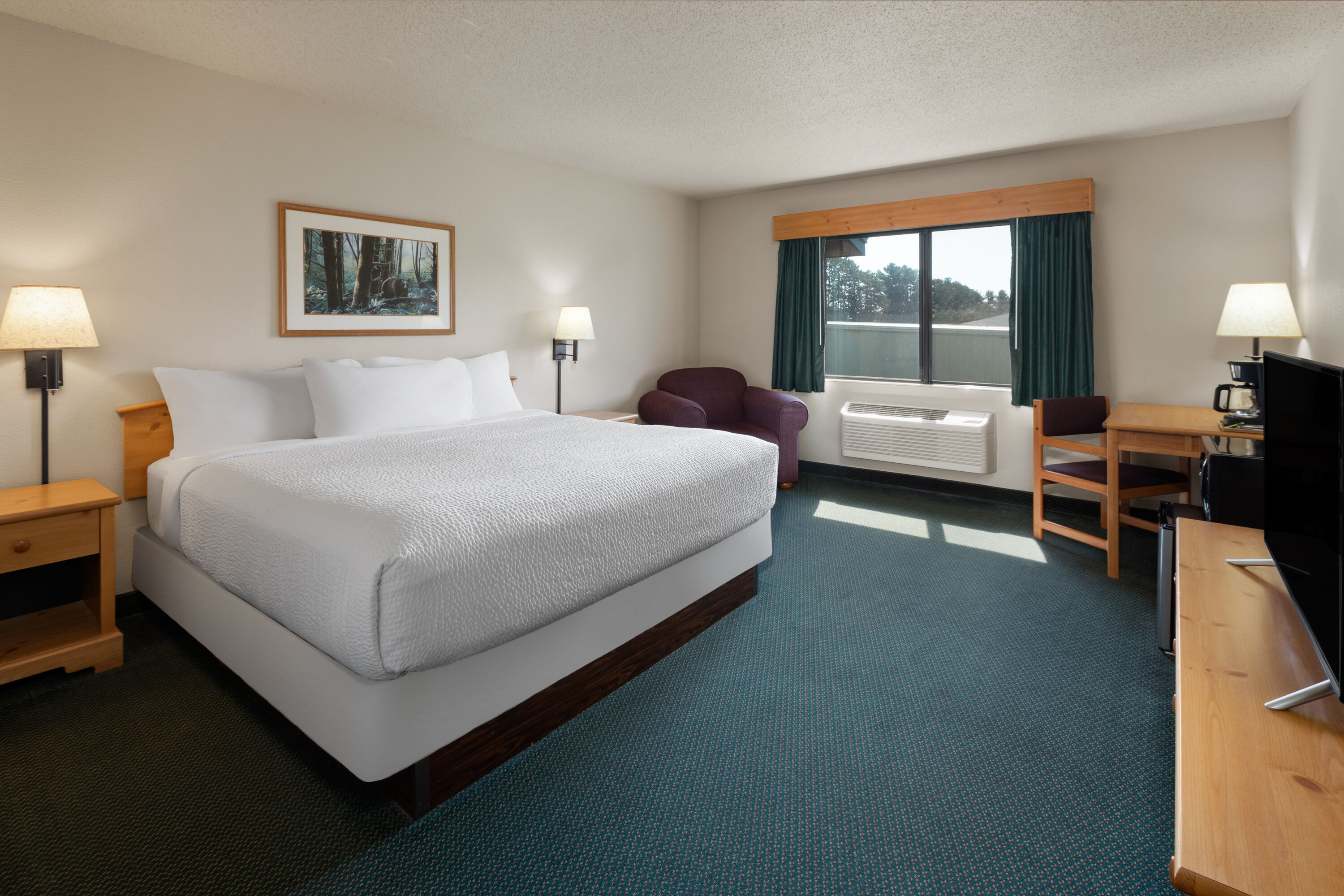 Guest room at the Shell Lake Lodge, a Travelodge by Wyndham in Shell Lake, Wisconsin