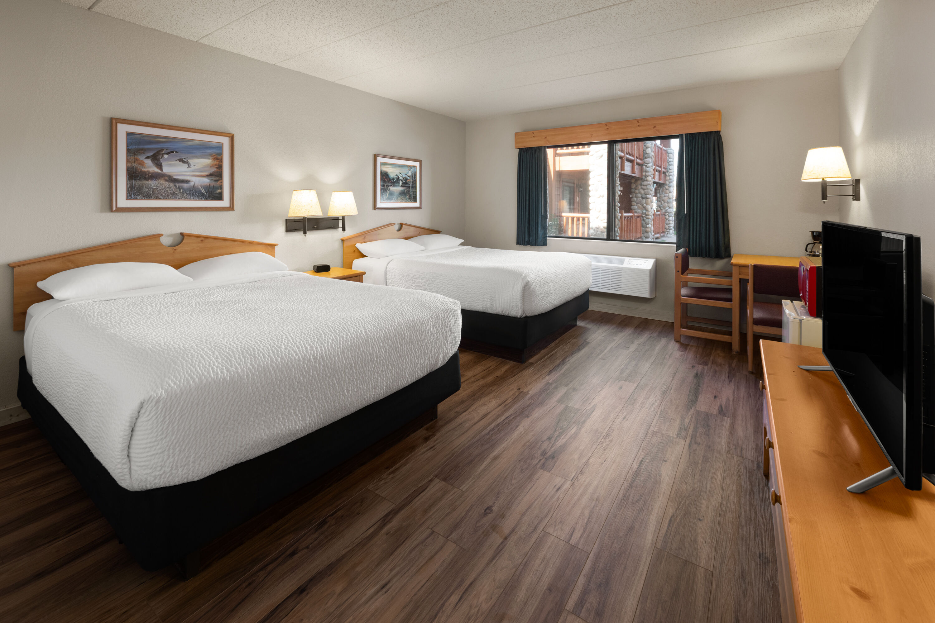 Guest room at the Shell Lake Lodge, a Travelodge by Wyndham in Shell Lake, Wisconsin