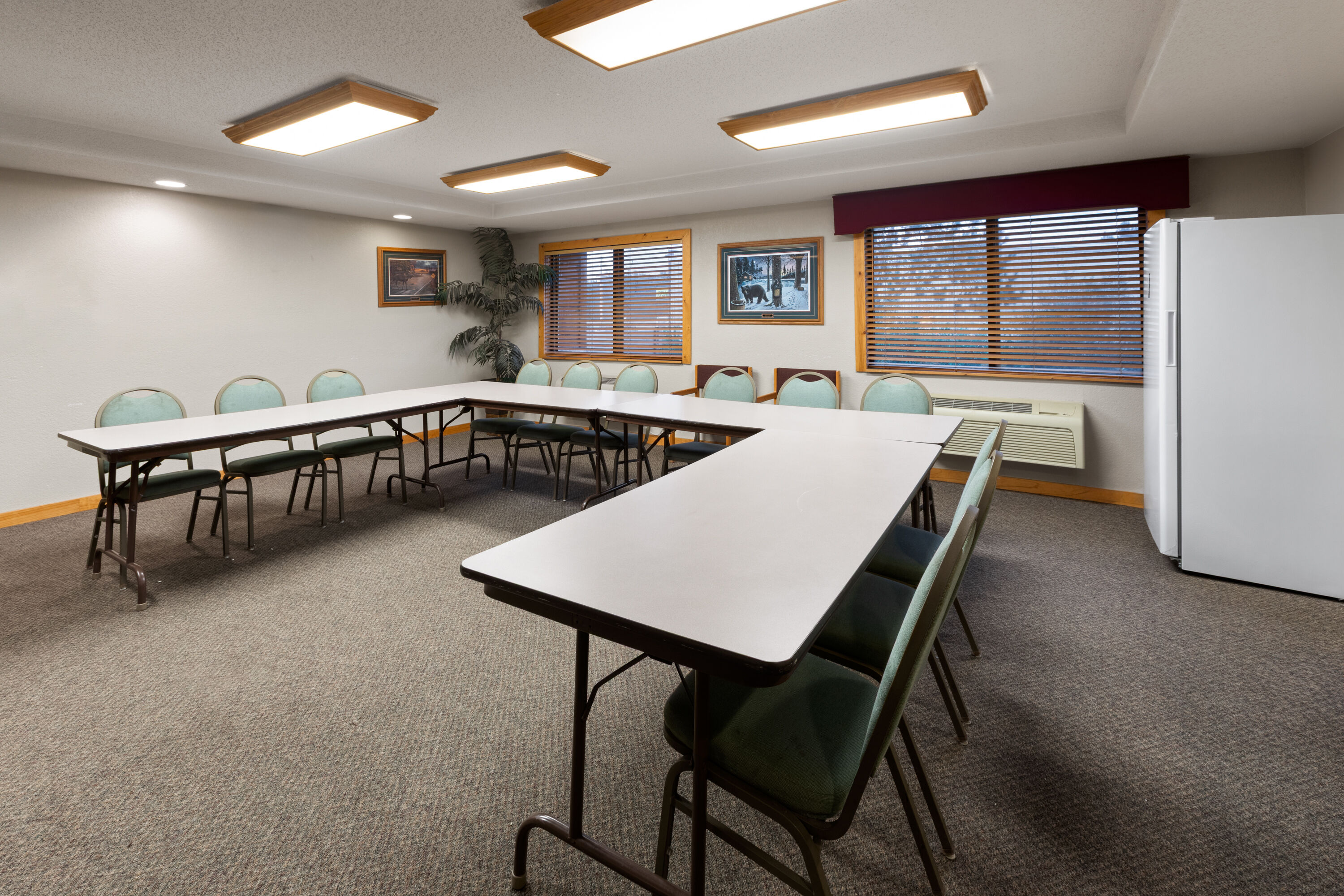 Meeting room at Shell Lake Lodge, a Travelodge by Wyndham in Shell Lake, Wisconsin