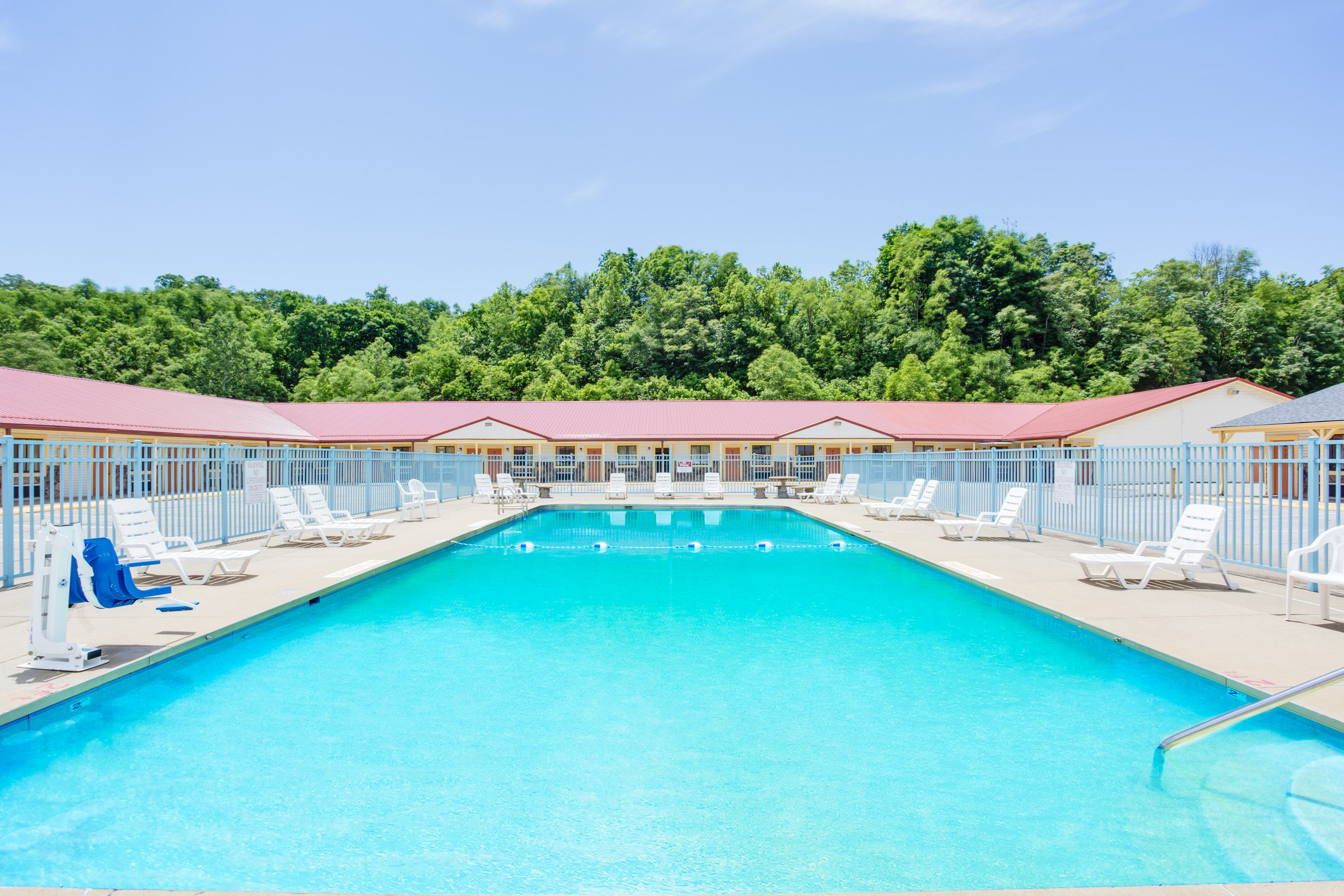 Pool at the Travelodge by Wyndham Parkersburg in Parkersburg, West Virginia