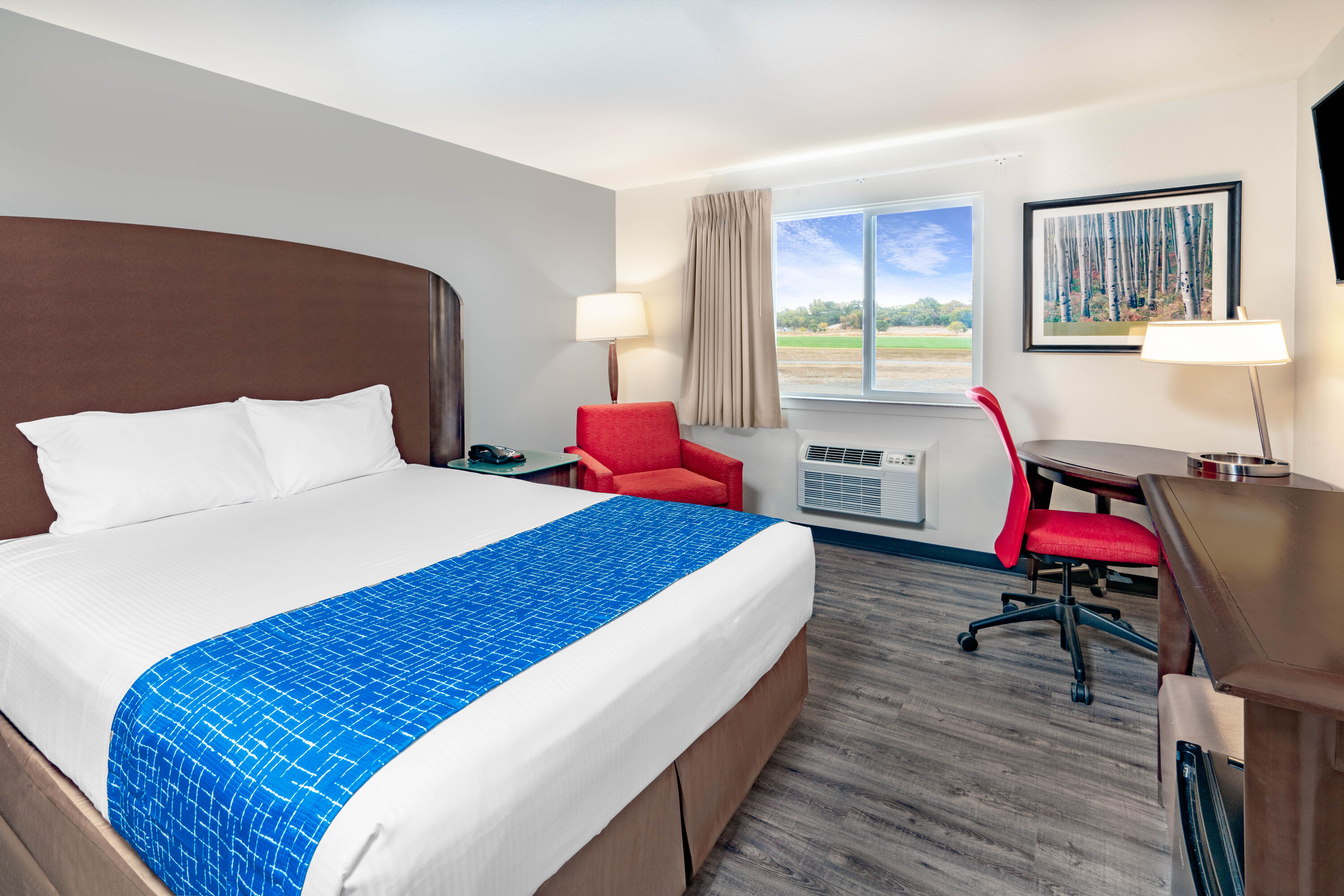 Guest room at the Travelodge by Wyndham Lovell/Bighorns in Lovell, Wyoming