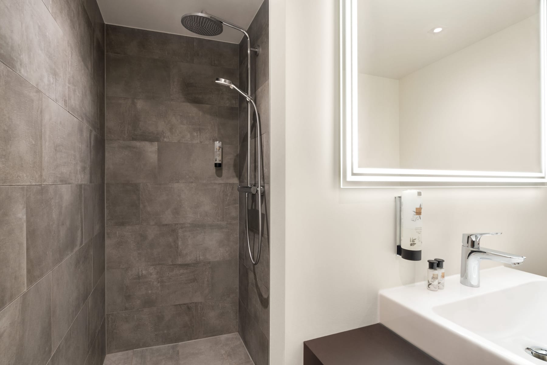 Guest room bath at the Amedia Lustenau, Trademark Collection by Wyndham in Lustenau, Other than US/Canada