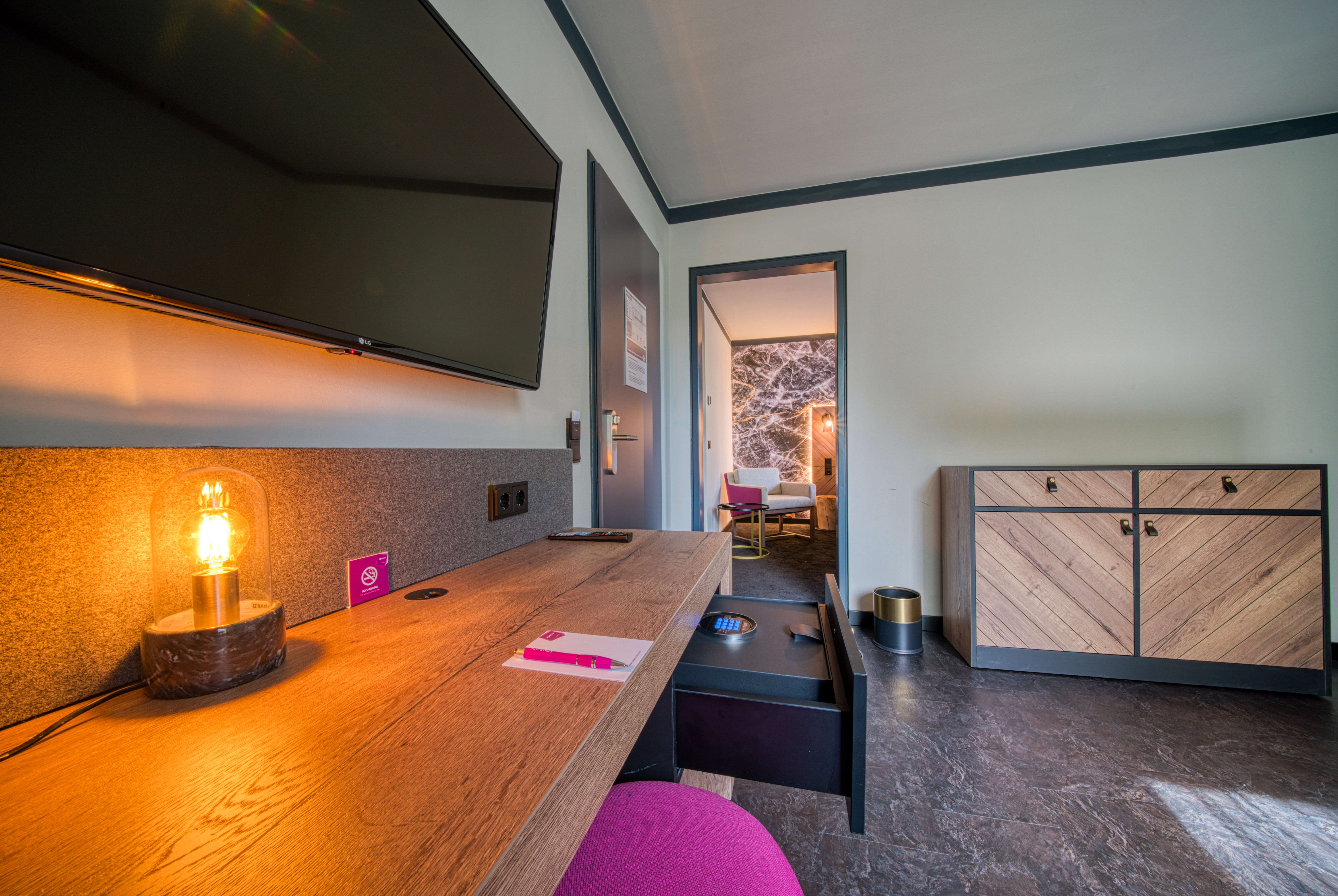 Guest room at the FourSide Hotel Salzburg, Trademark Collection by Wyndham in Salzburg, Other than US/Canada