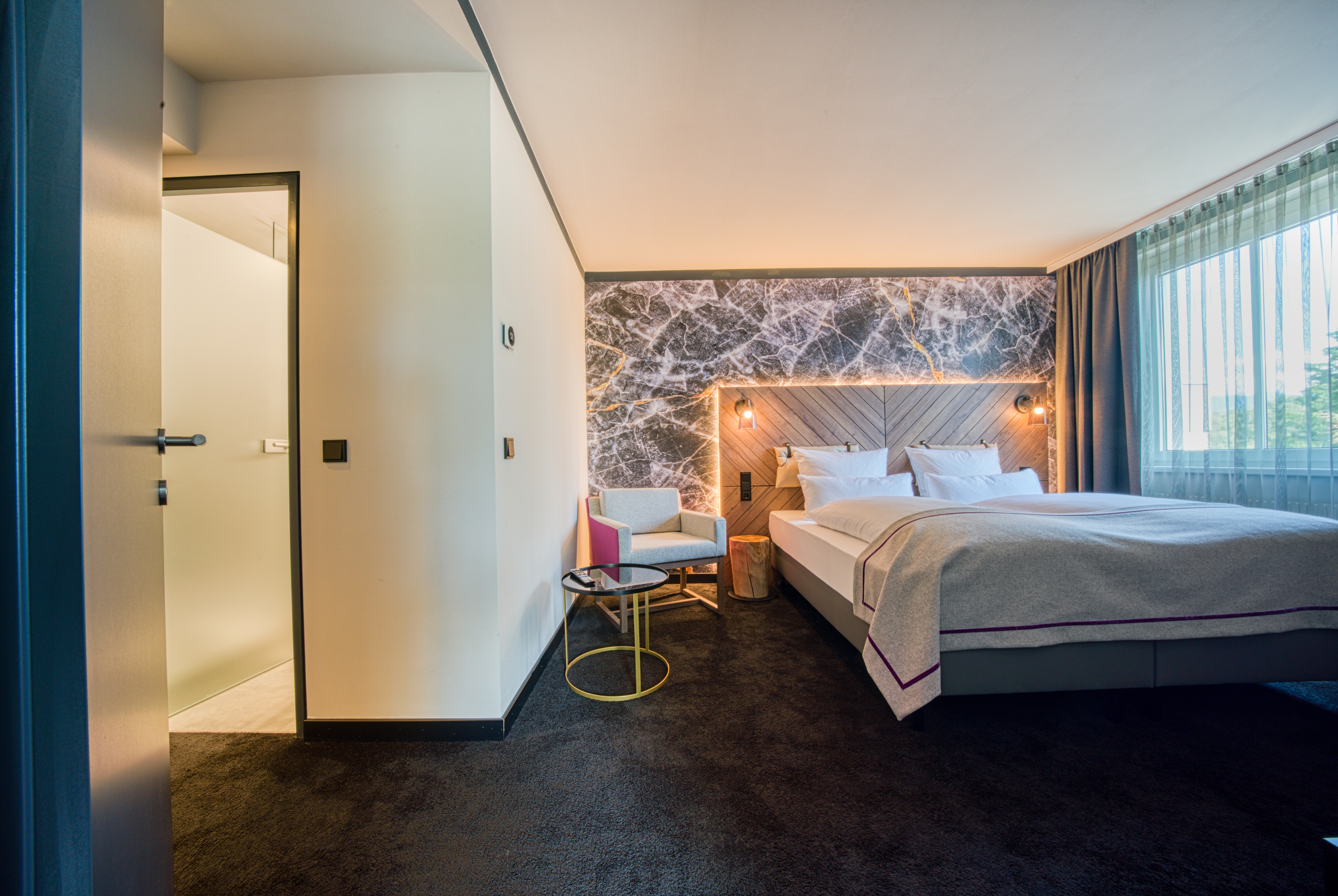 Guest room at the FourSide Hotel Salzburg, Trademark Collection by Wyndham in Salzburg, Other than US/Canada