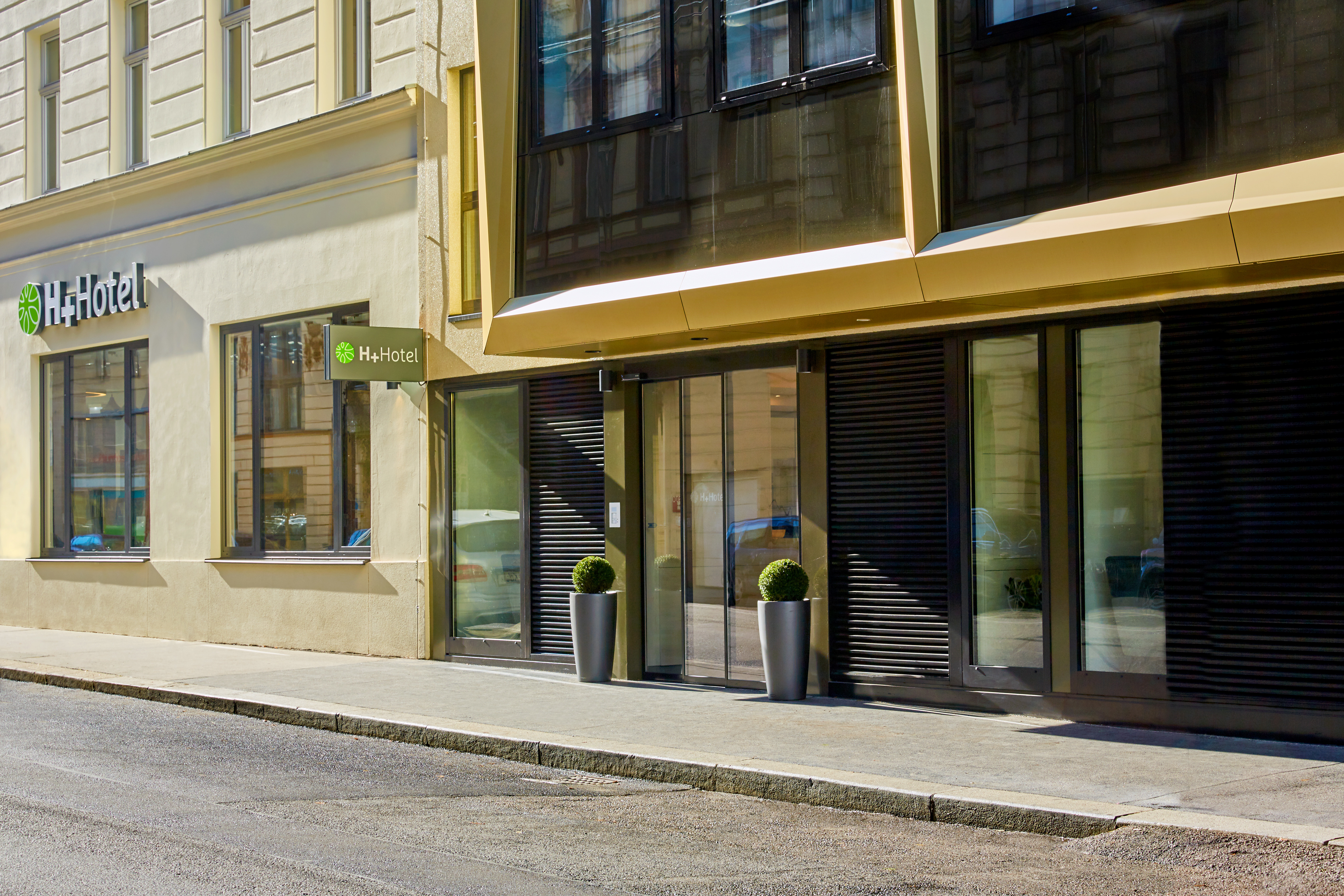 Exterior of H+ Hotel Wien hotel in Vienna, Other than US/Canada