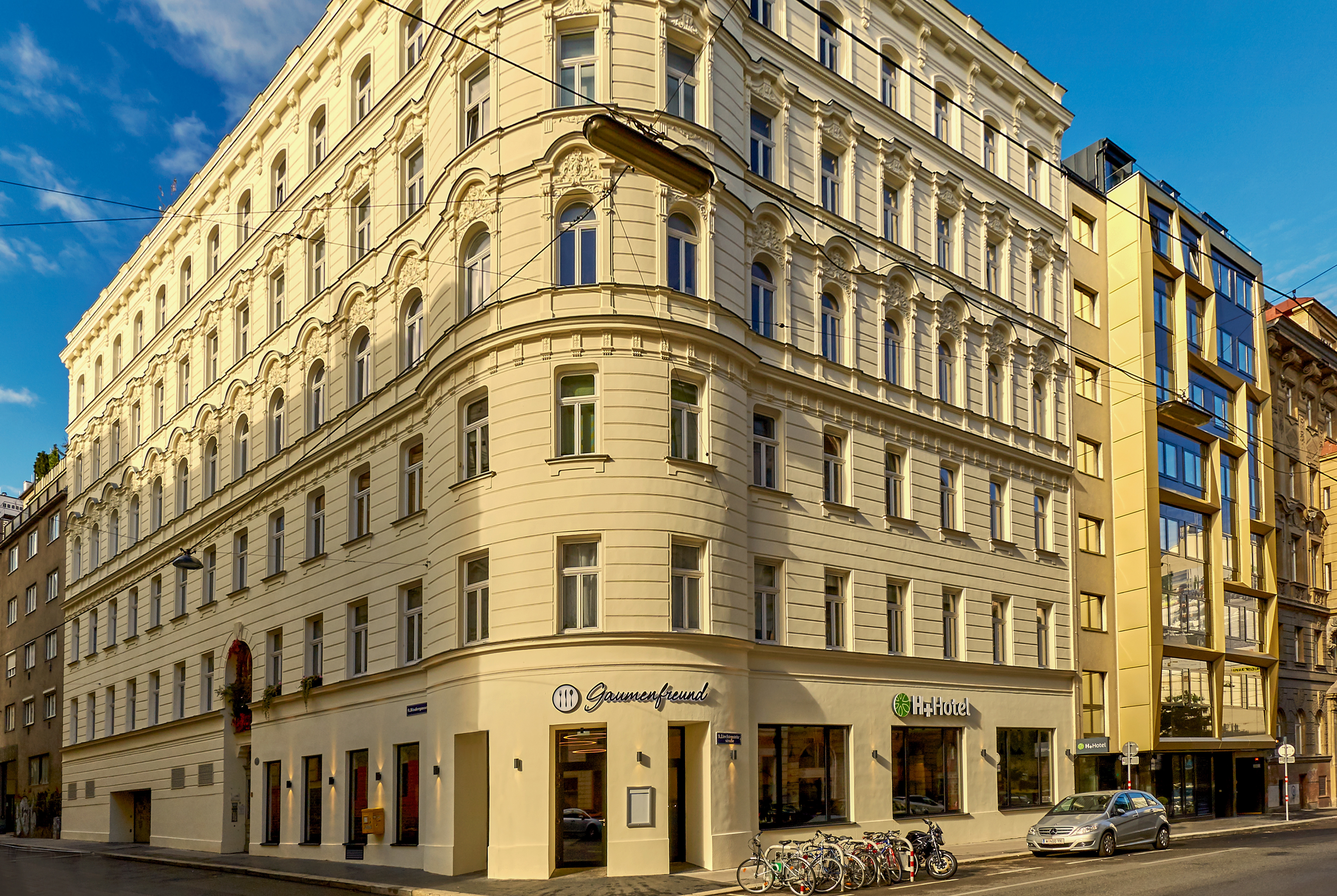 Exterior of H+ Hotel Wien hotel in Vienna, Other than US/Canada