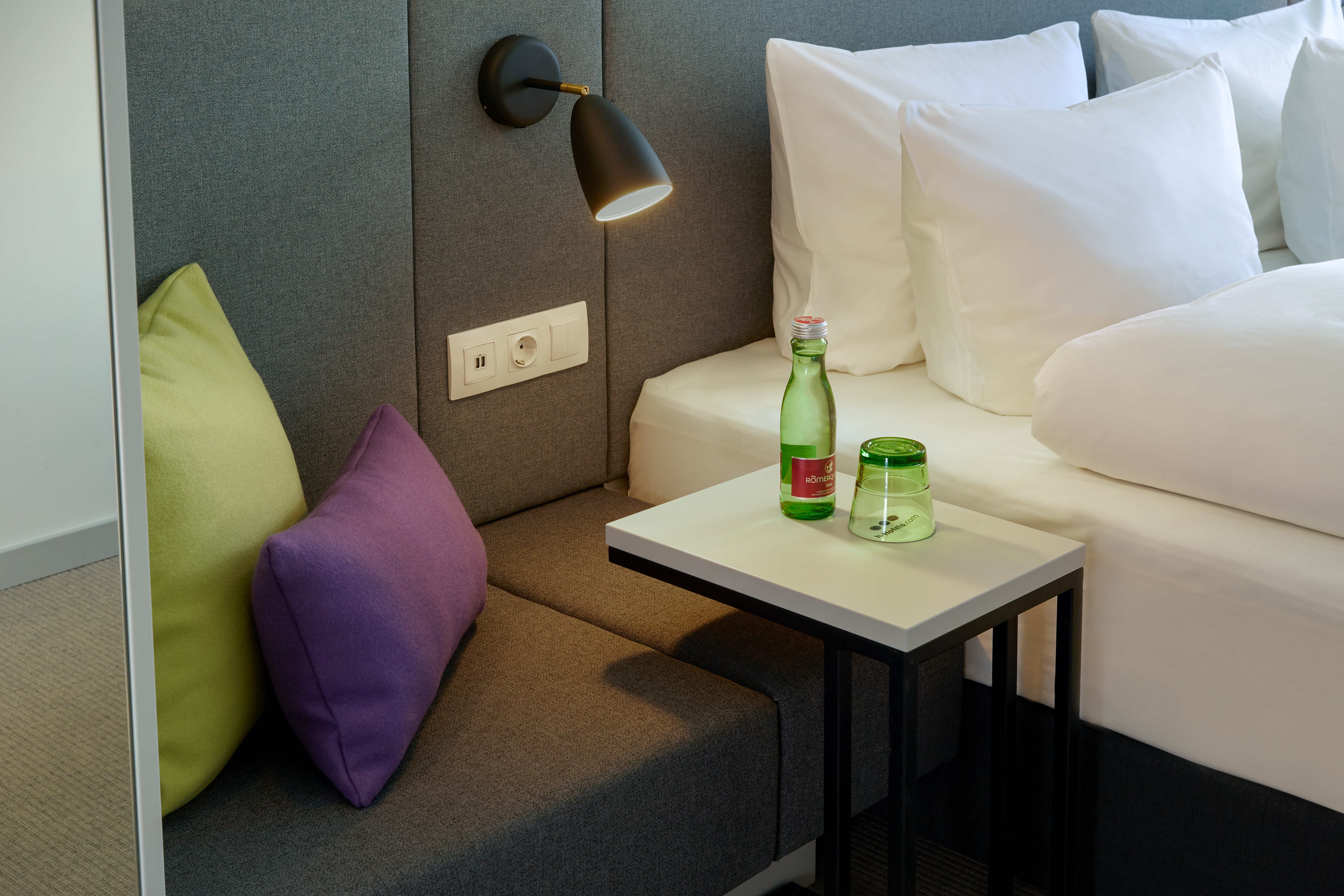 Guest room at the H+ Hotel Wien in Vienna, Other than US/Canada