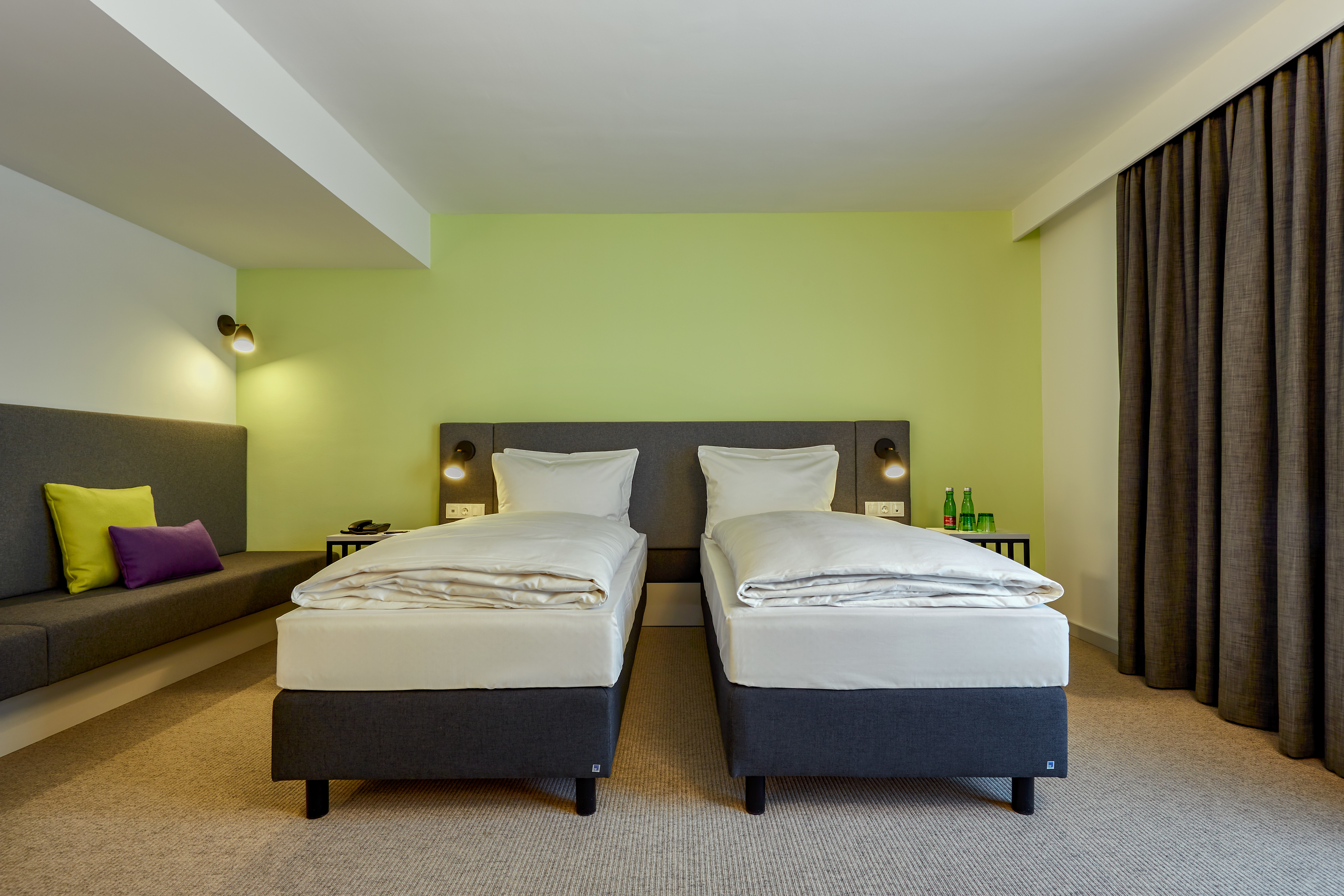 Guest room at the H+ Hotel Wien in Vienna, Other than US/Canada