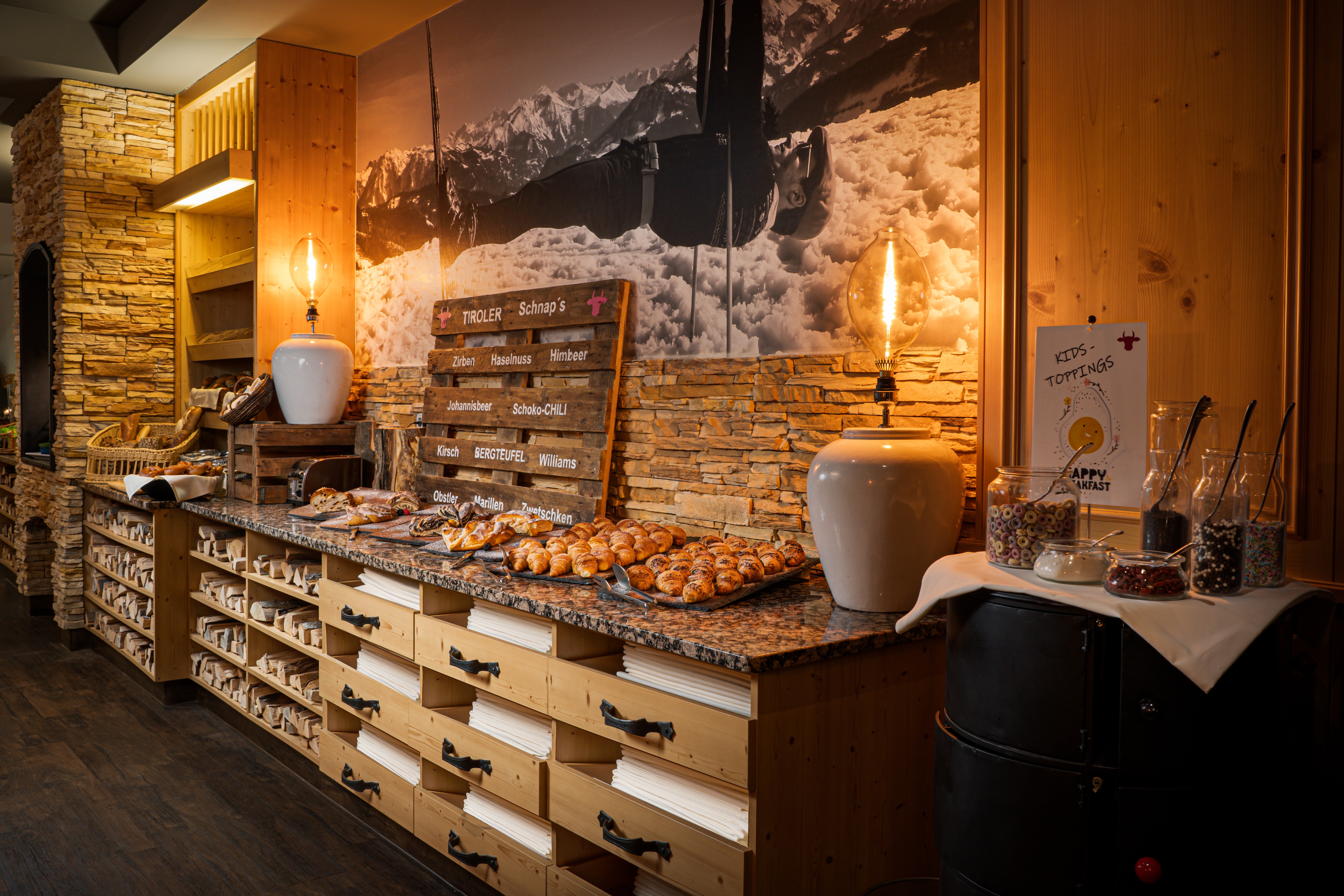 KUHOTEL Steinplatte, Trademark Collection by Wyndham restaurant breakfast area close up in Waidring, Other than US/Canada