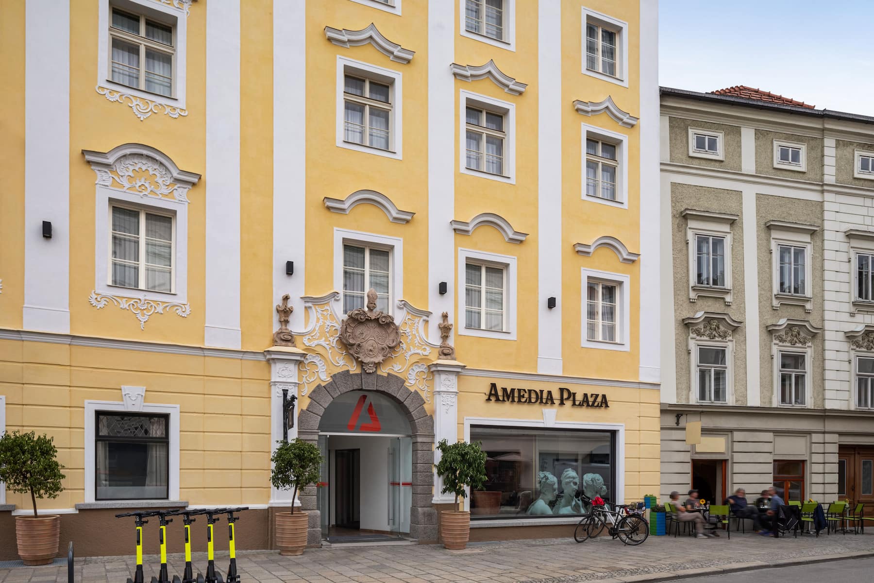 Exterior of Amedia Plaza Wels, Trademark Collection by Wyndham hotel in Wels, Other than US/Canada