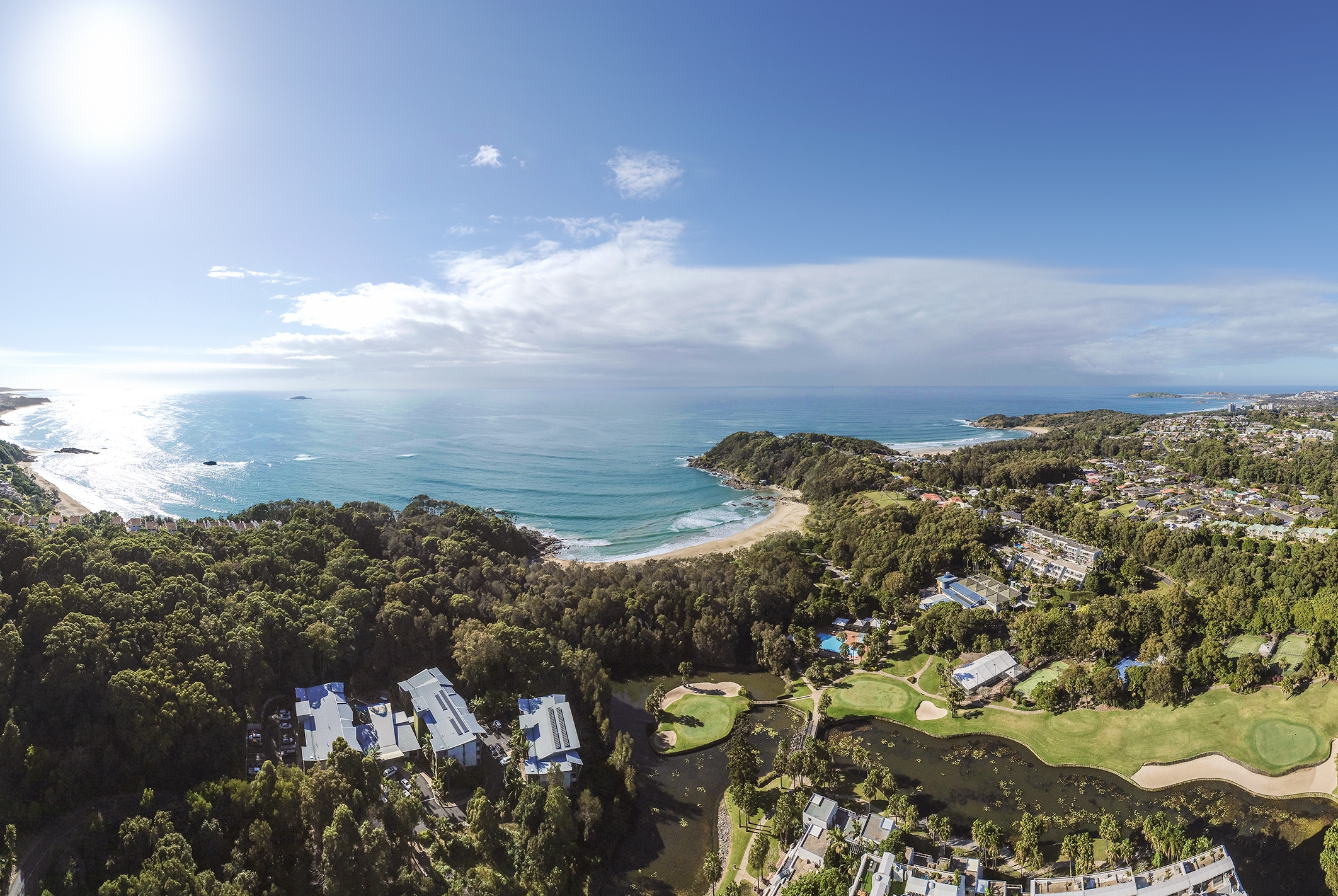 Aerial View of Club Wyndham Coffs Harbour, Trademark Collection by Wyndham hotel in Coffs Harbour, Other than US/Canada