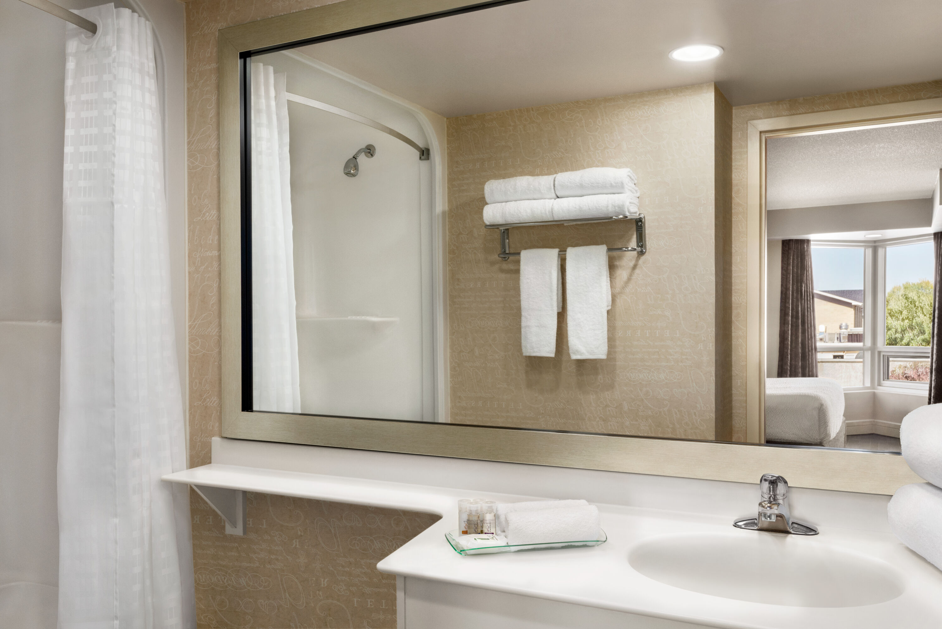 Guest room bath at the Royal Hotel West Edmonton, Trademark Collection by Wyndham in Edmonton, Alberta