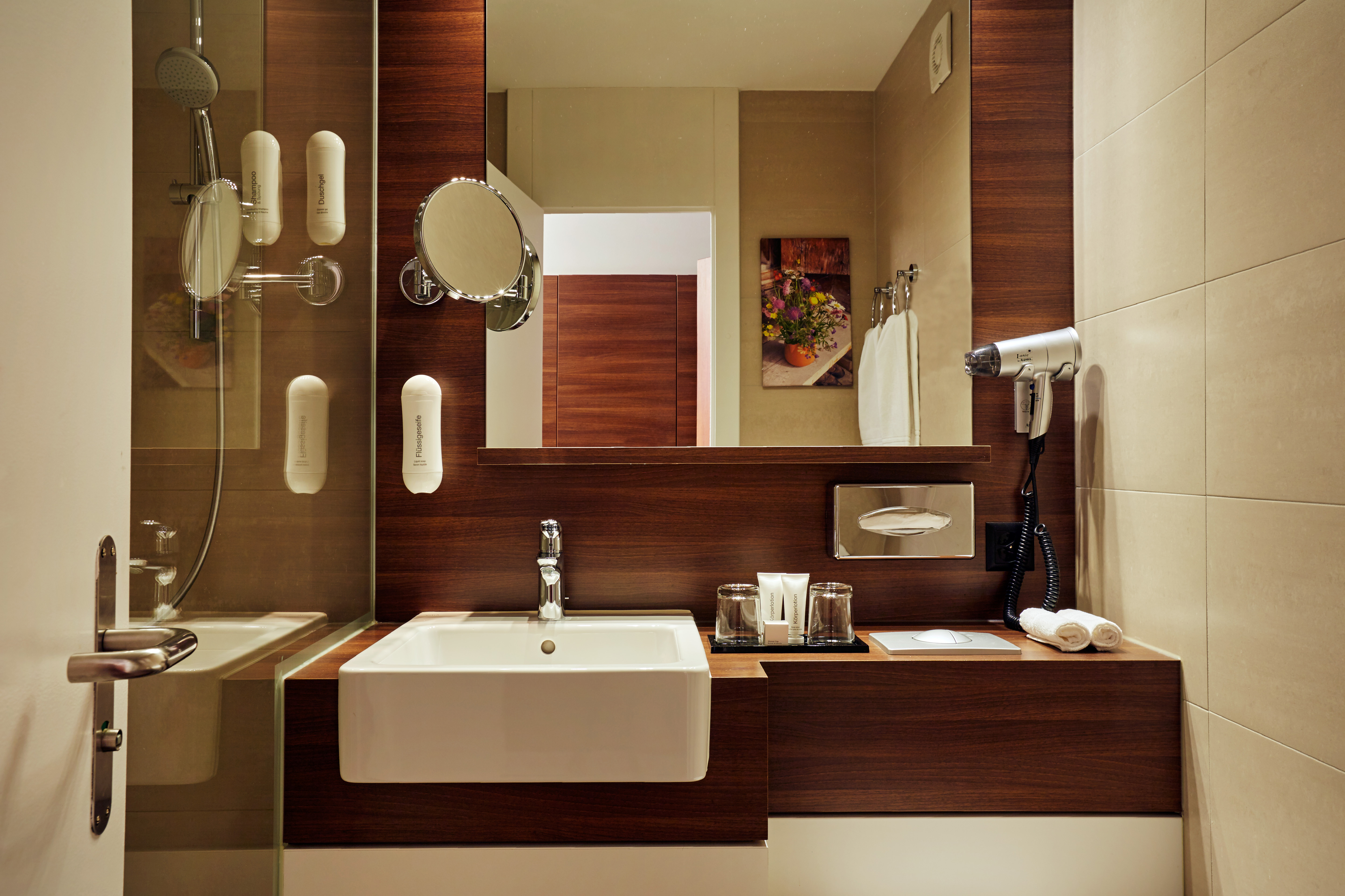 Guest room bath at the H+ Hotel & SPA Engelberg in Engelberg, Other than US/Canada