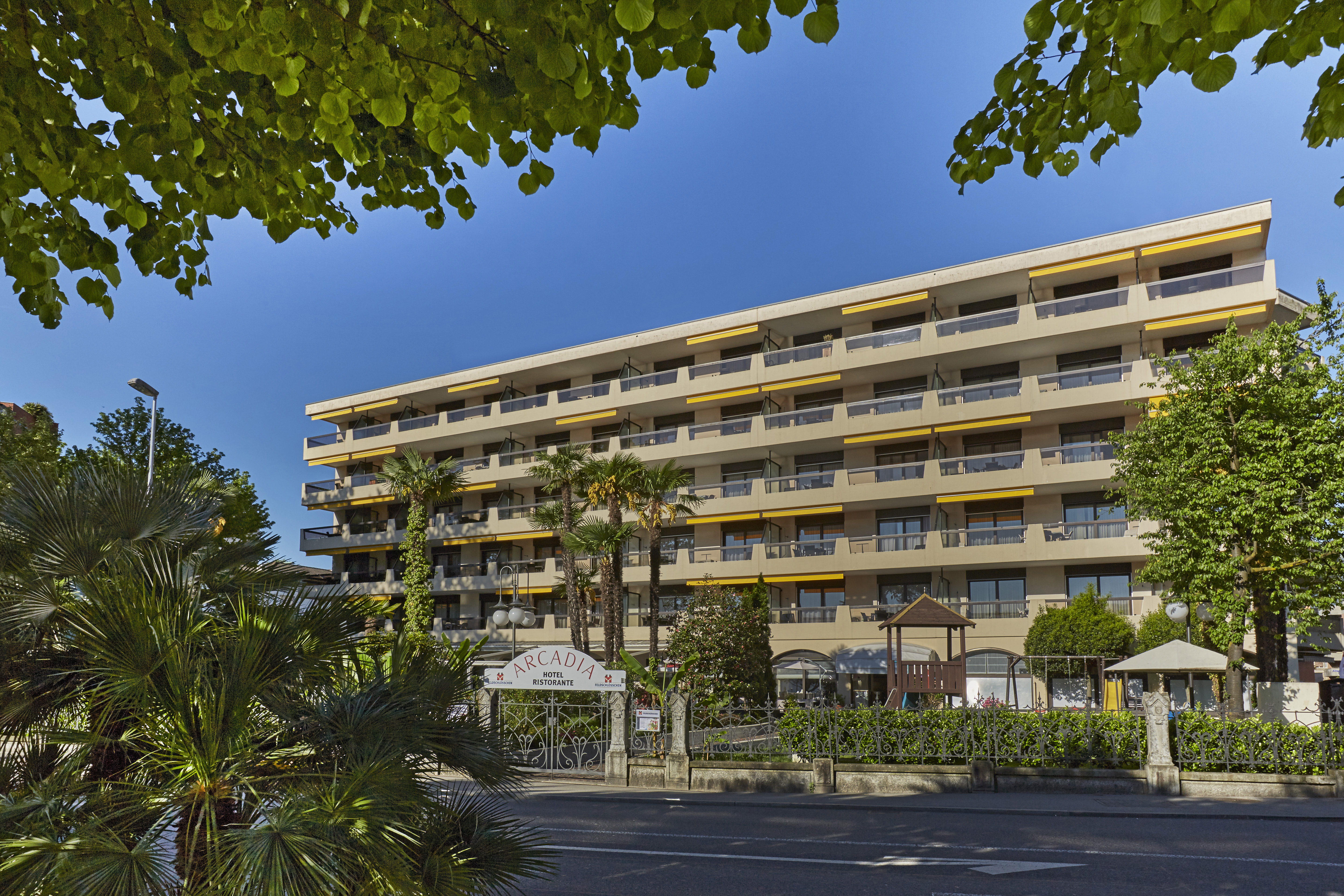 Exterior of H4 Hotel Arcadia Locarno hotel in Locarno, Other than US/Canada