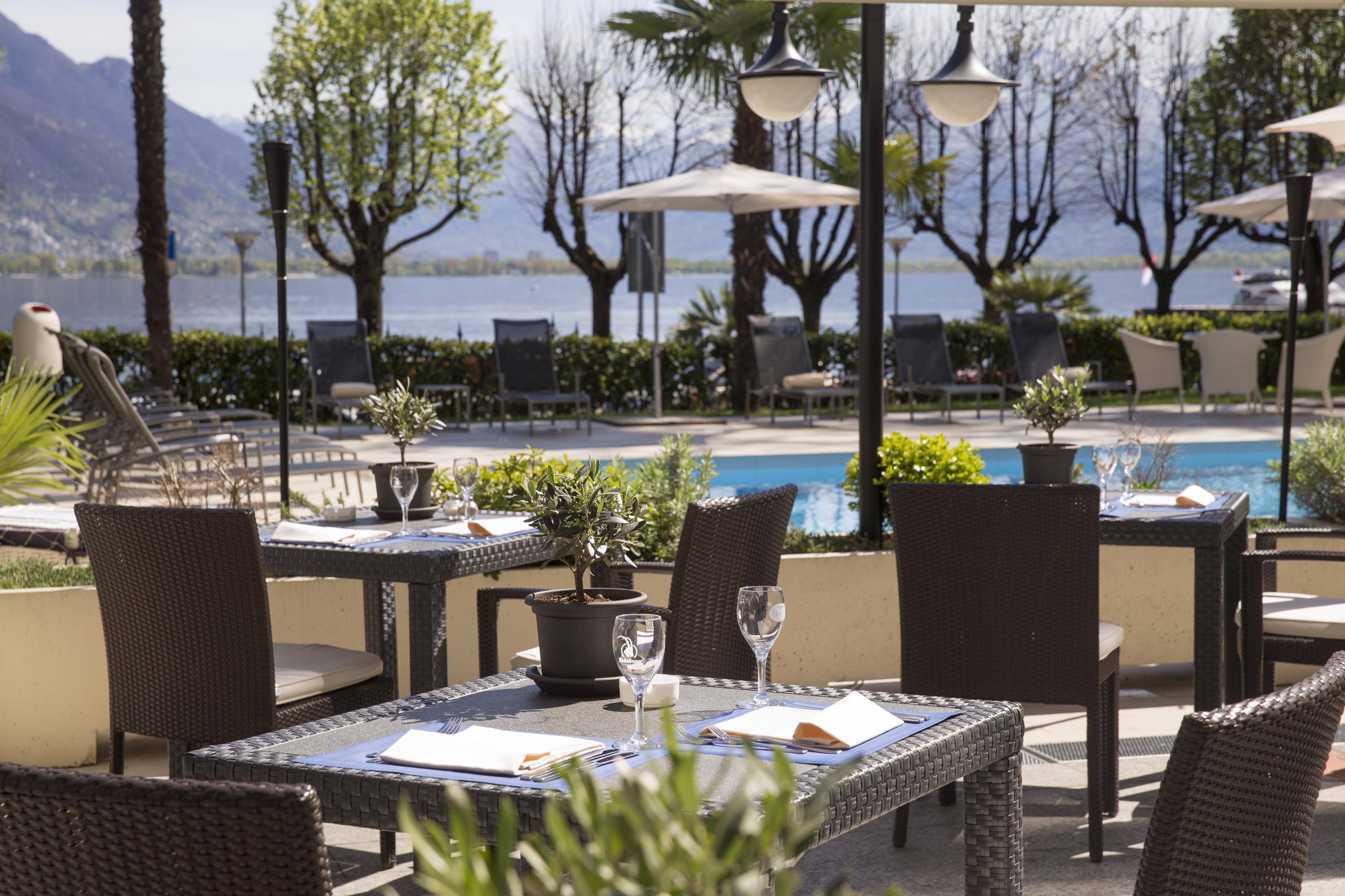 Courtyard at H4 Hotel Arcadia Locarno in Locarno, Other than US/Canada