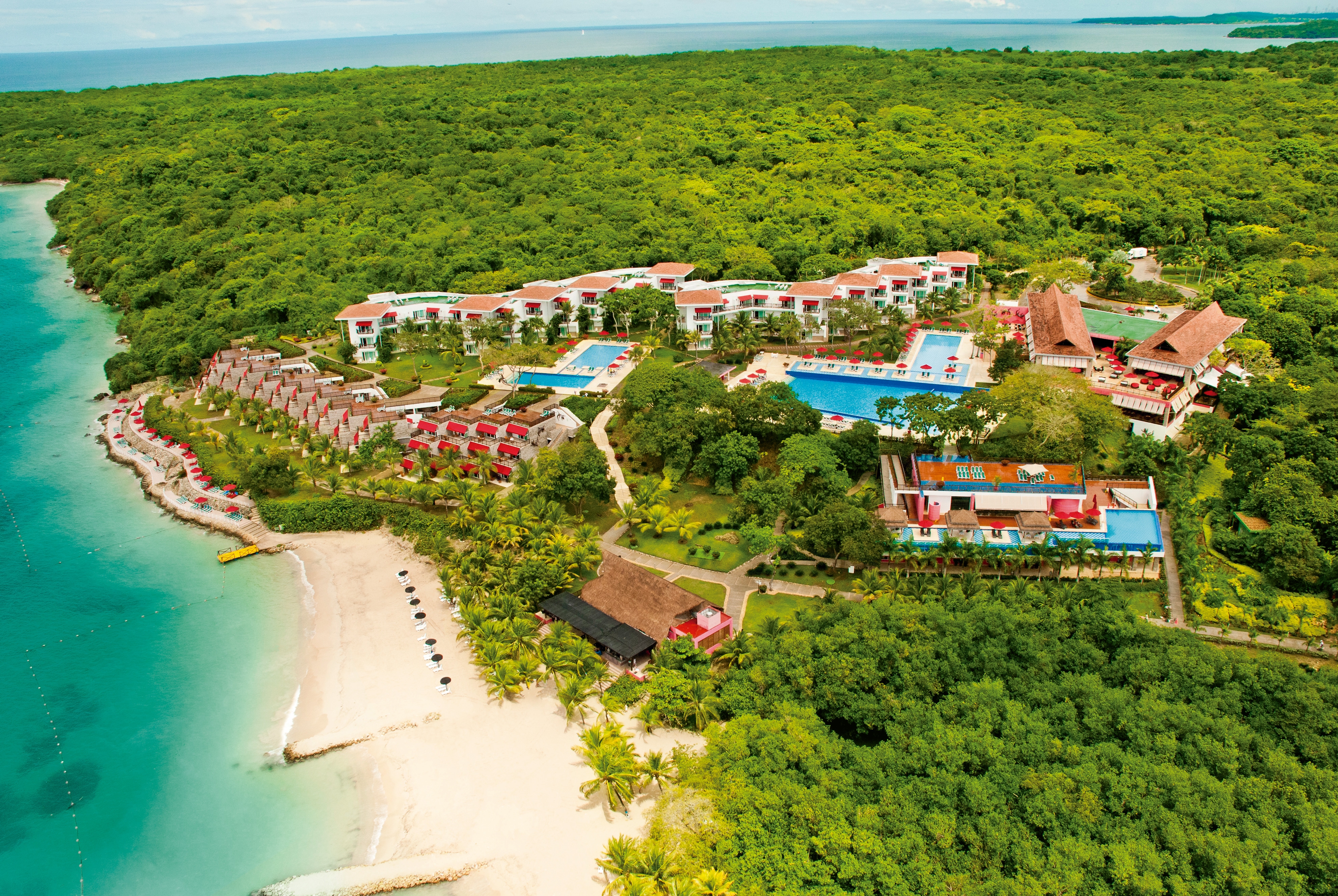 Aerial View of Decameron Baru, A Trademark All Inclusive hotel in Cartagena, Other than US/Canada