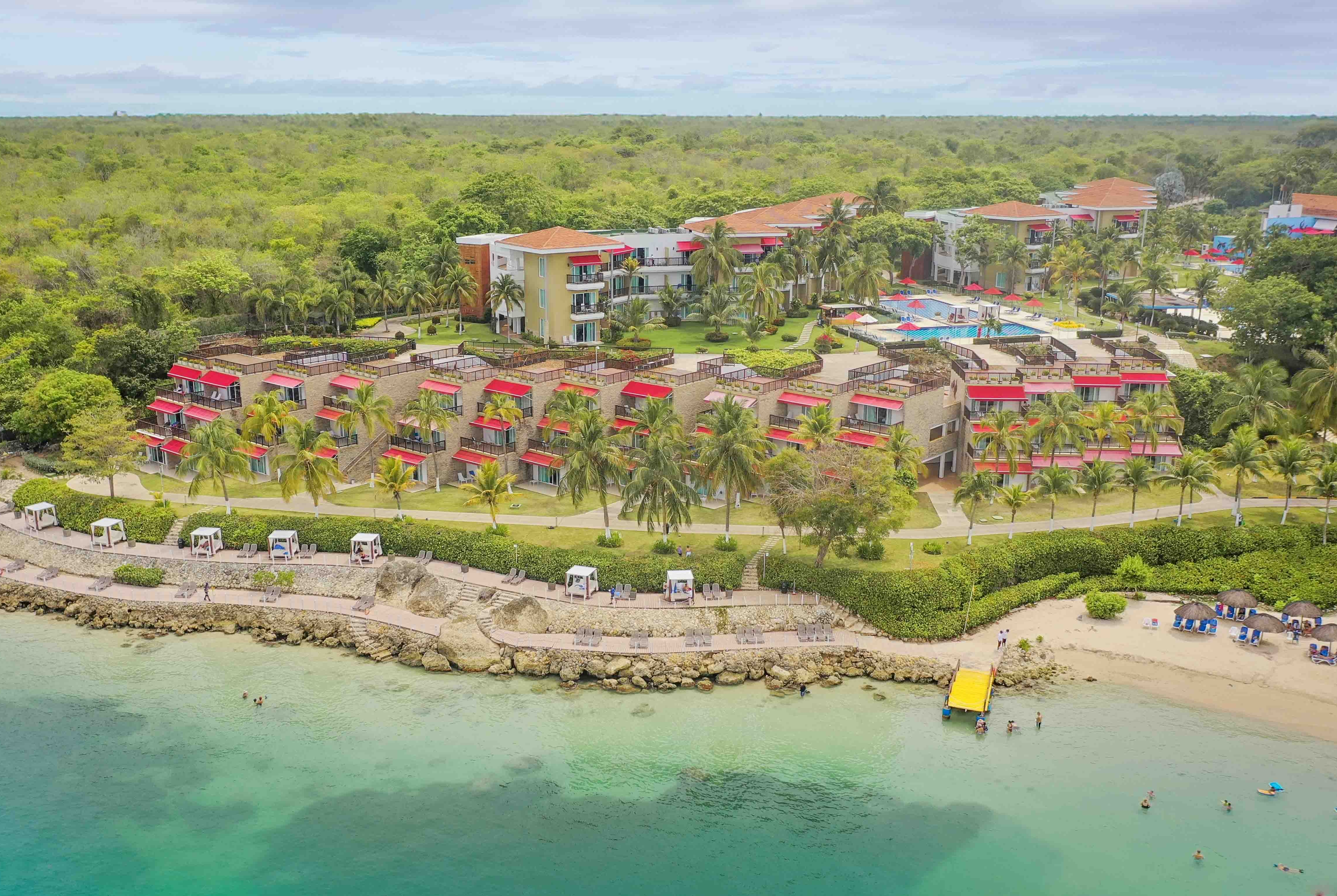 Aerial View of Decameron Baru, A Trademark All Inclusive hotel in Cartagena, Other than US/Canada