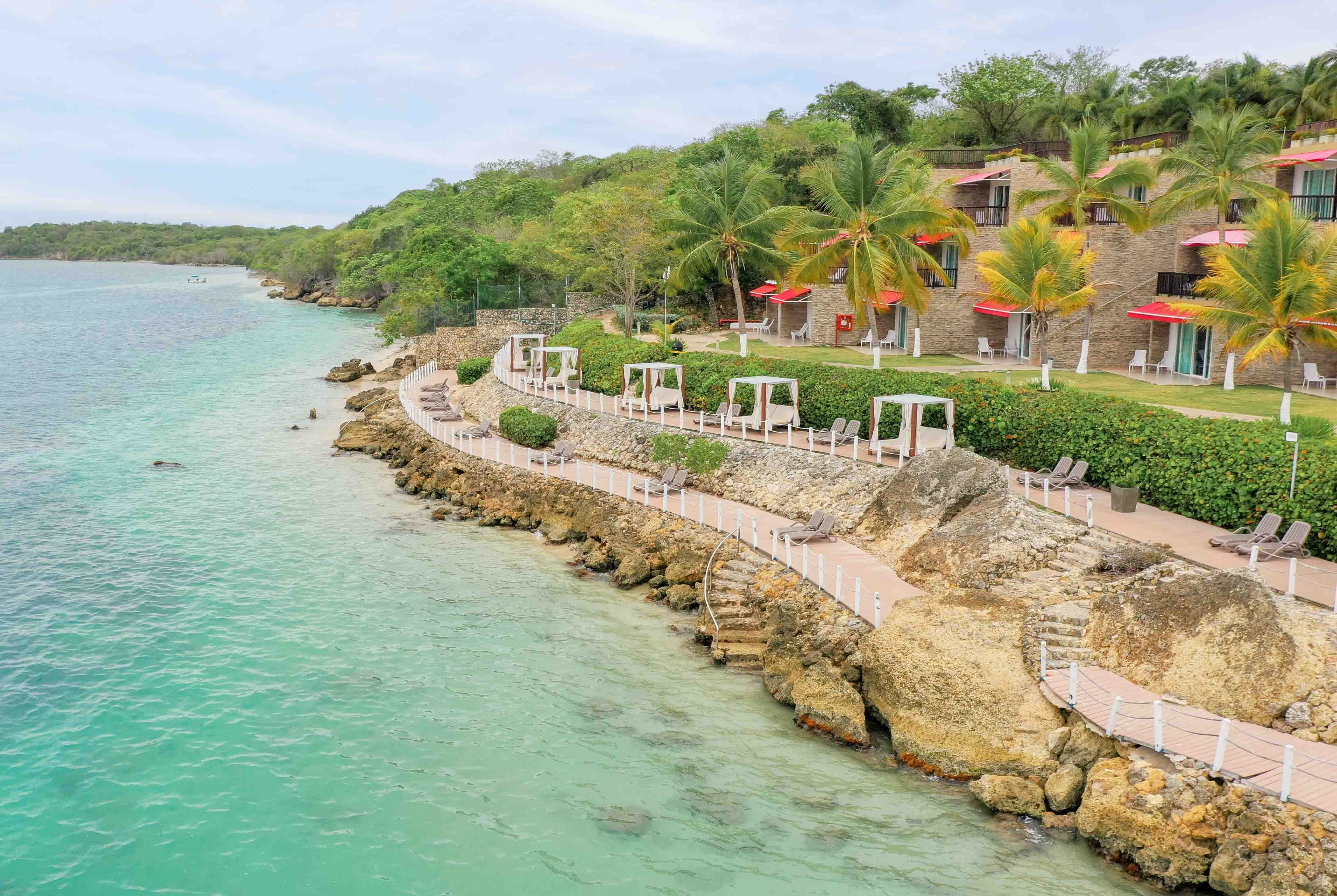 Aerial View of Decameron Baru, A Trademark All Inclusive hotel in Cartagena, Other than US/Canada