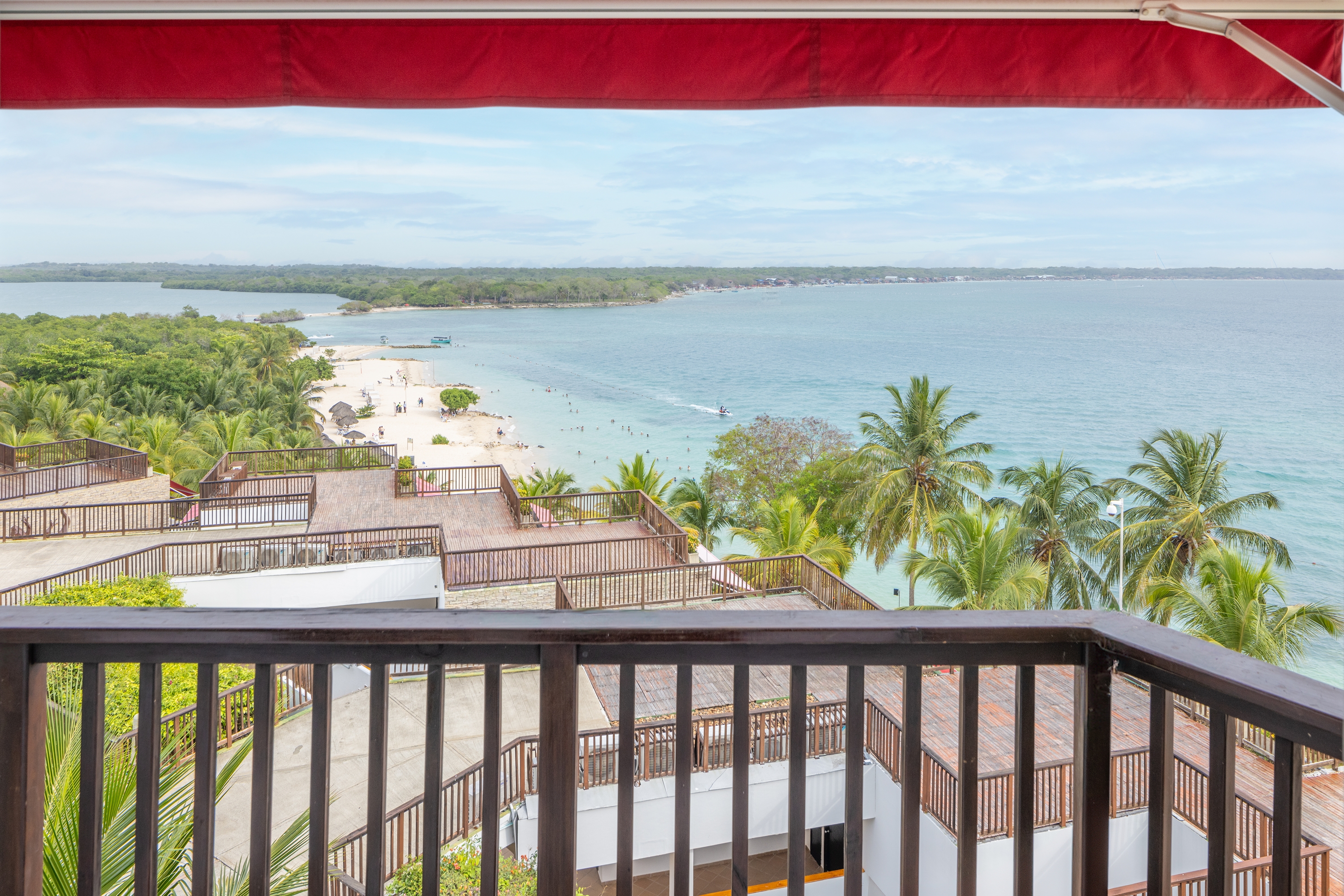Guest room patio at the Decameron Baru, A Trademark All Inclusive in Cartagena, Other than US/Canada