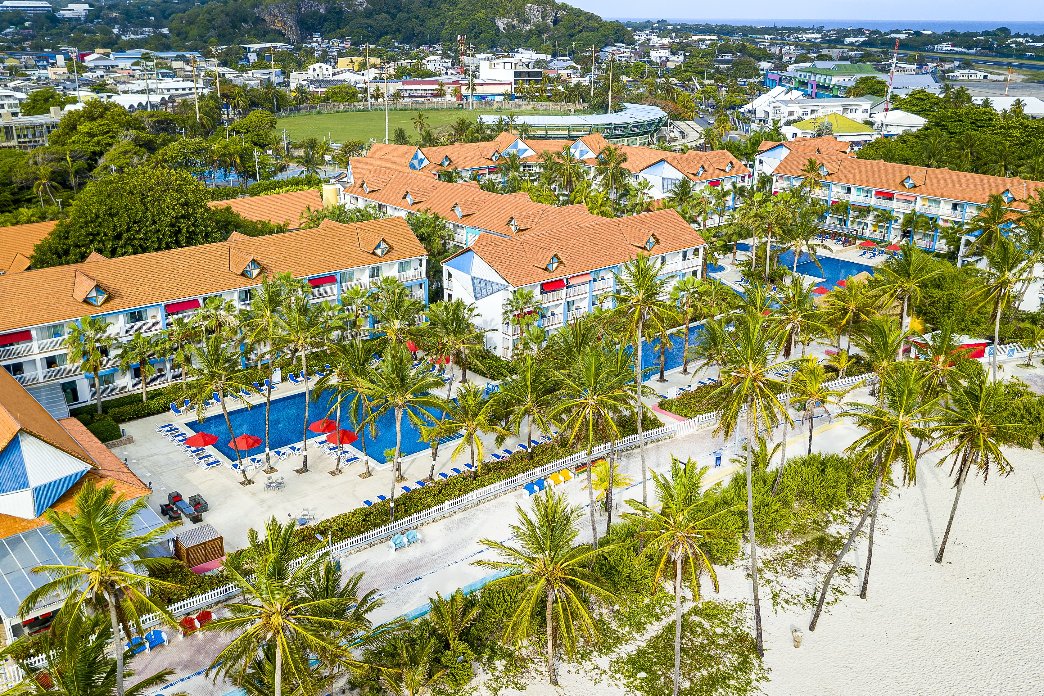 Exterior of Decameron Isleno, A Trademark All Inclusive hotel in San Andres, Other than US/Canada