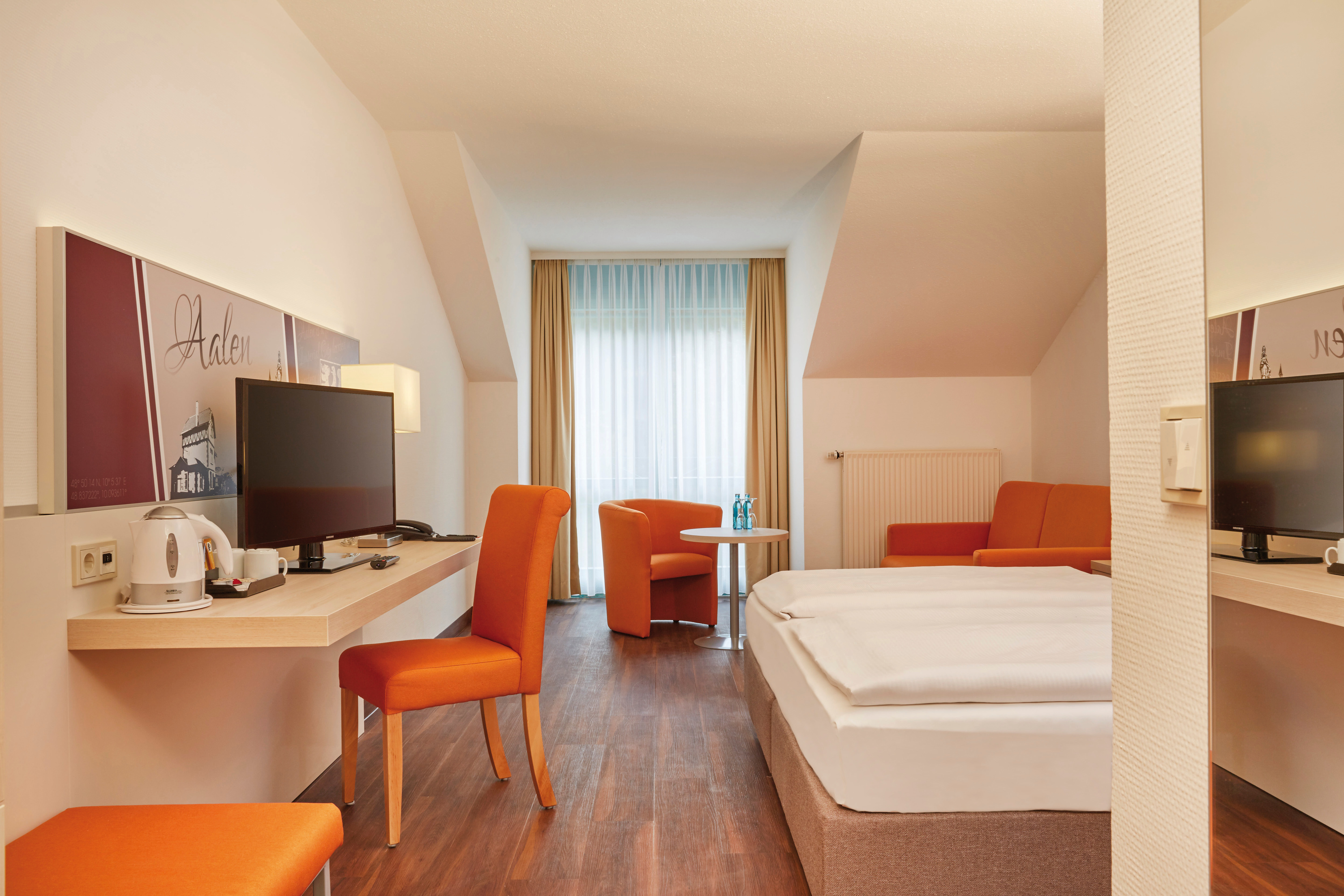 Guest room at the H+ Hotel Limes Thermen Aalen in Aalen, Other than US/Canada