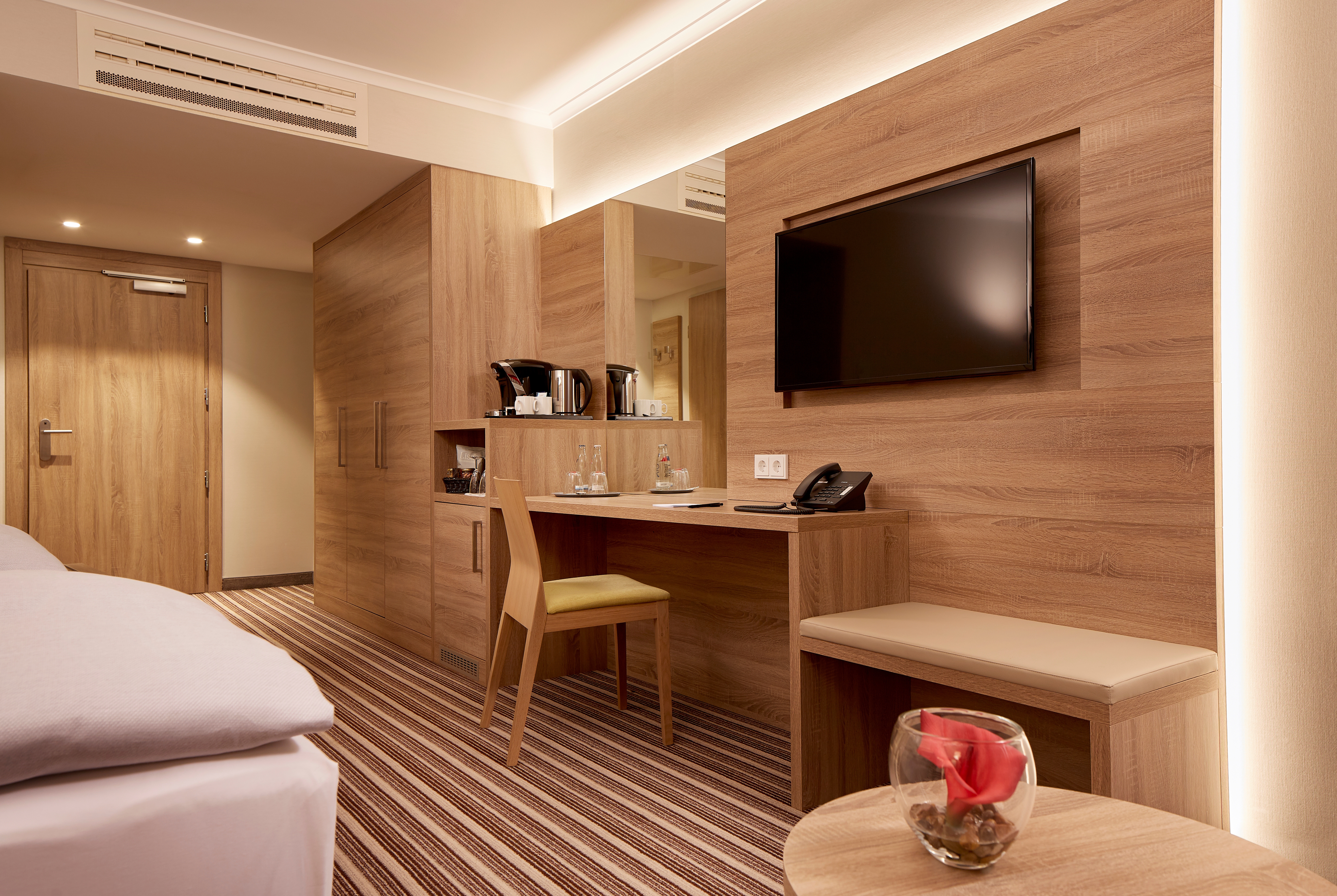 Guest room at the Hyperion Hotel Berlin in Berlin, Other than US/Canada