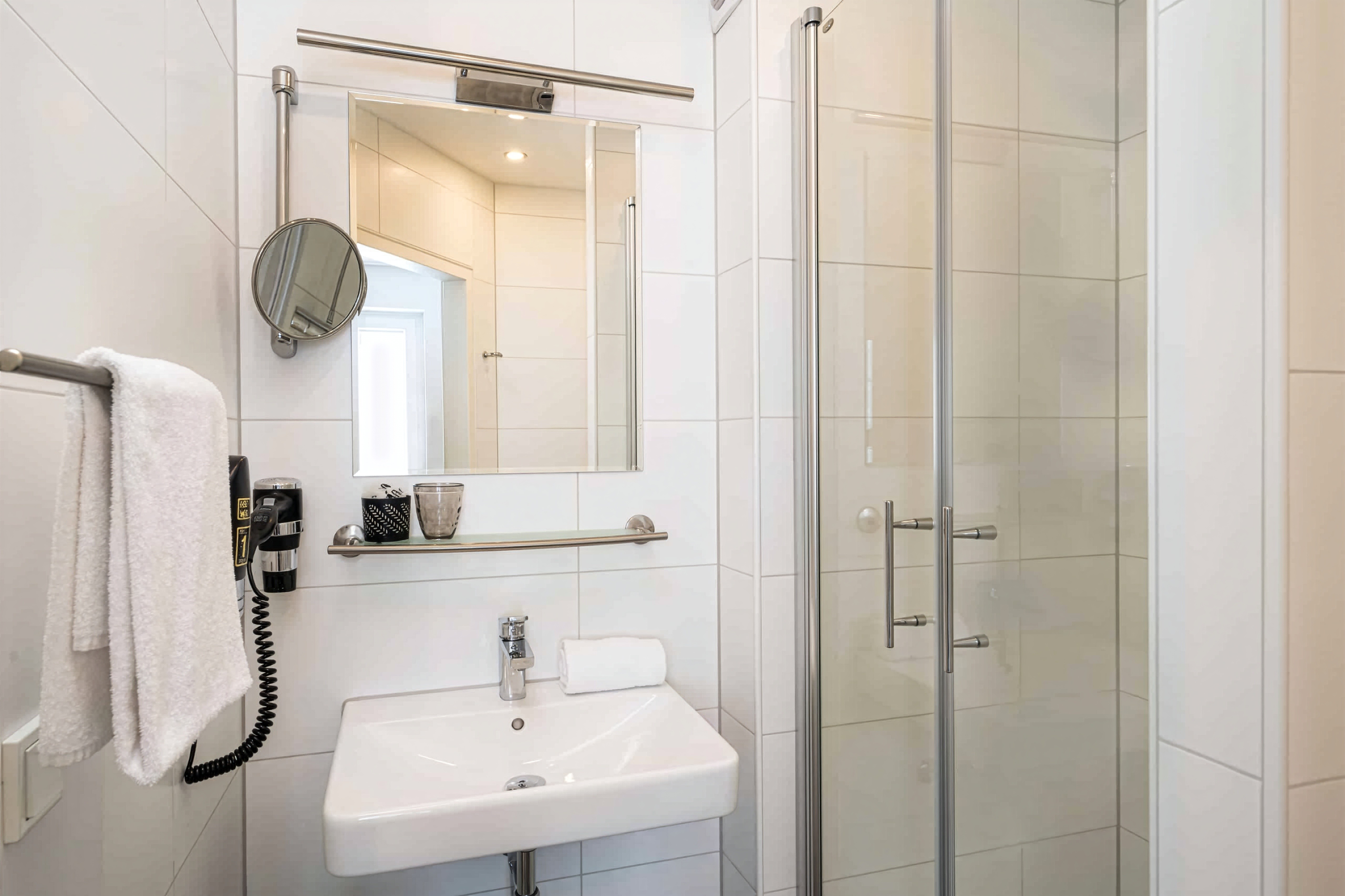 Guest room bath at the Arthotel ANA Liberty, Trademark Collection by Wyndham in Breman, Other than US/Canada