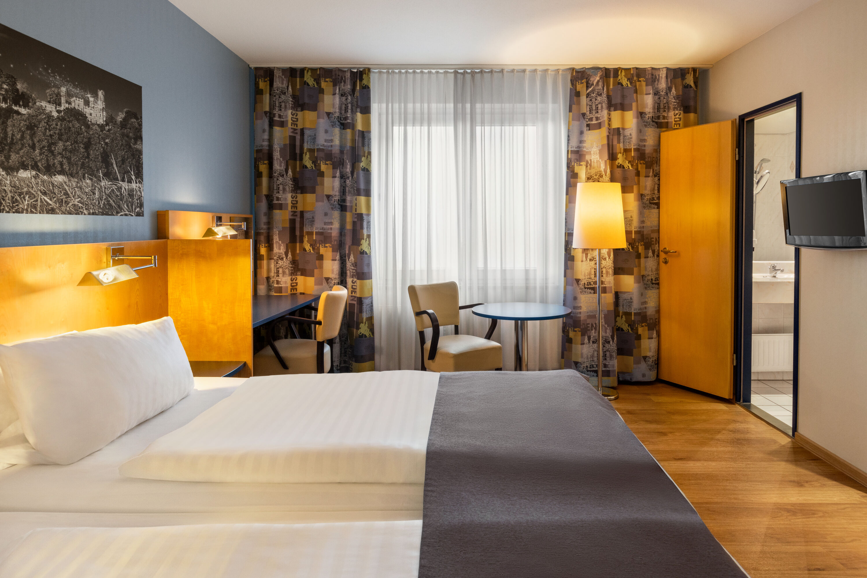 Guest room at the Amedia Dresden Elbpromenade, Trademark Collection by Wyndham in Dresden, Other than US/Canada