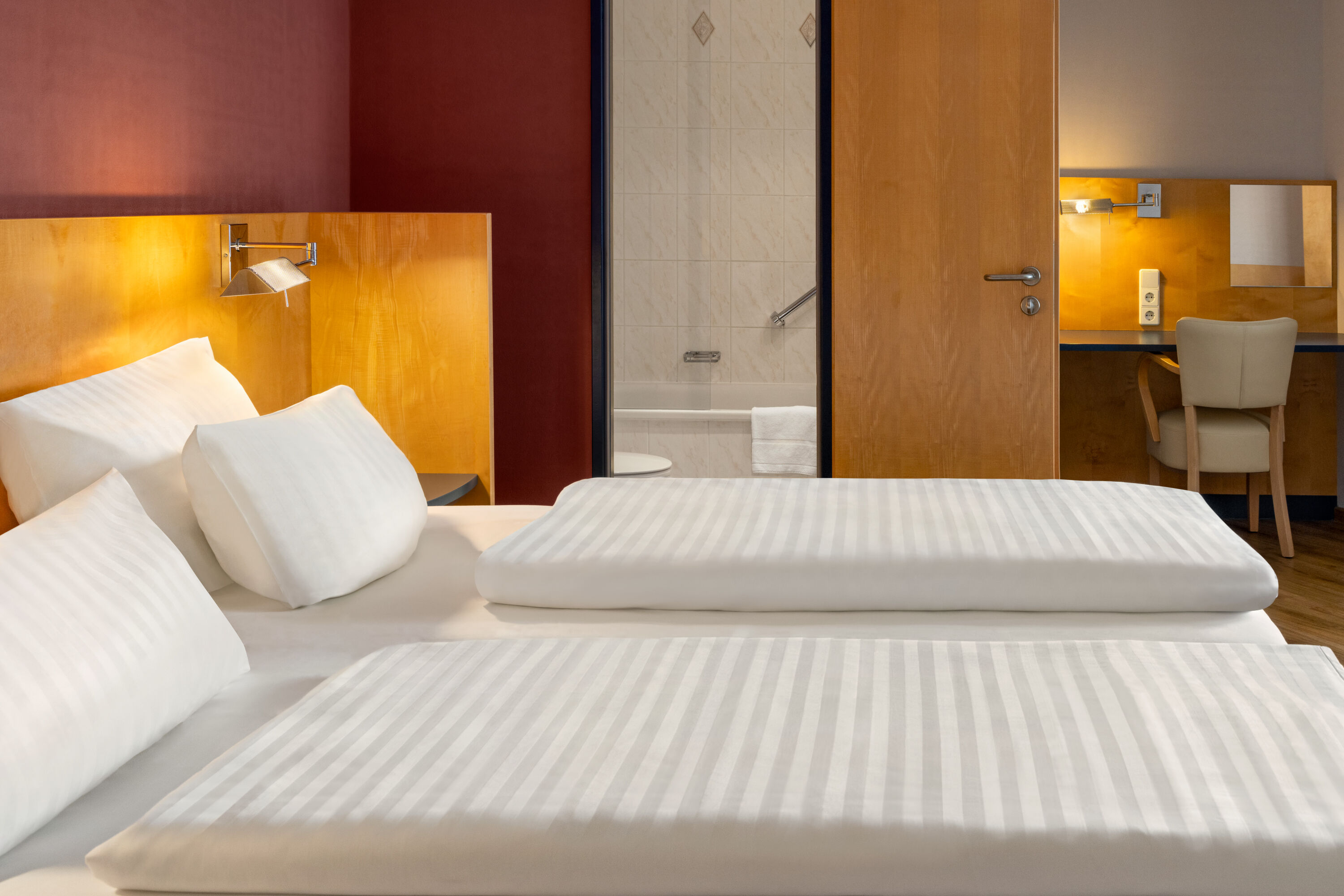 Guest room at the Amedia Dresden Elbpromenade, Trademark Collection by Wyndham in Dresden, Other than US/Canada