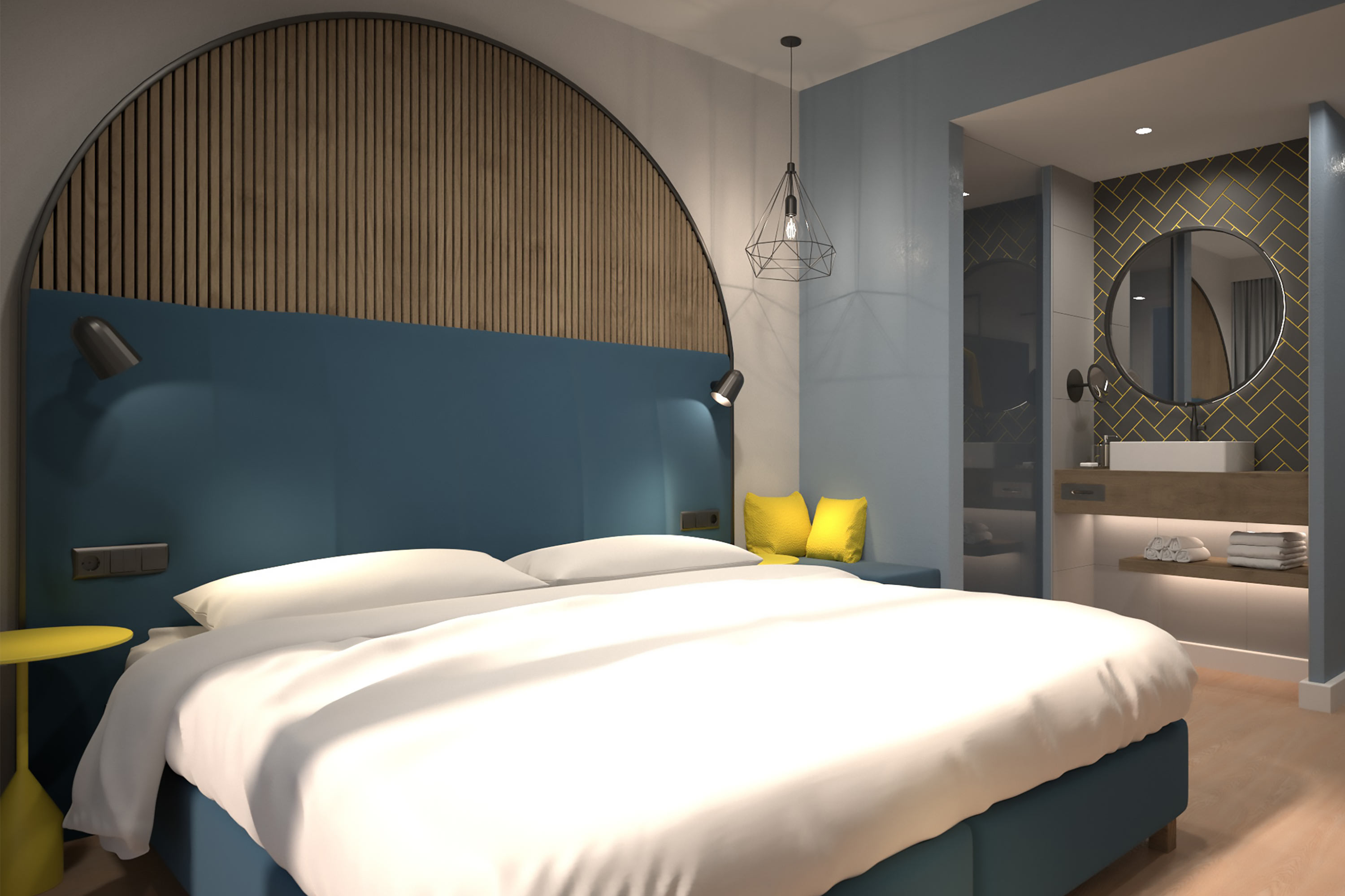 Guest room at the H2 Hotel Erfurt in Erfurt, Other than US/Canada