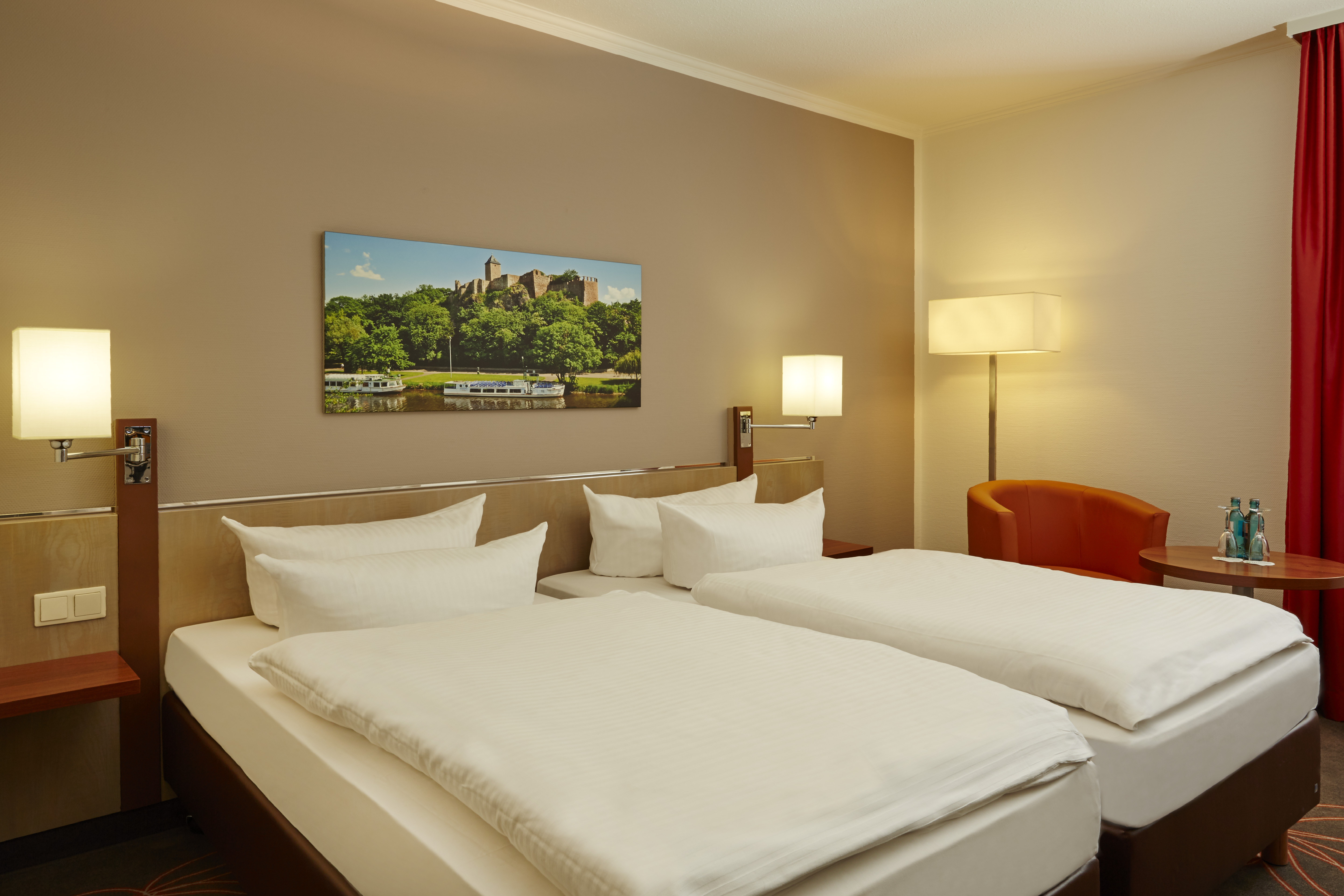 Guest room at the H+ Hotel Leipzig-Halle in Landsberg, Other than US/Canada