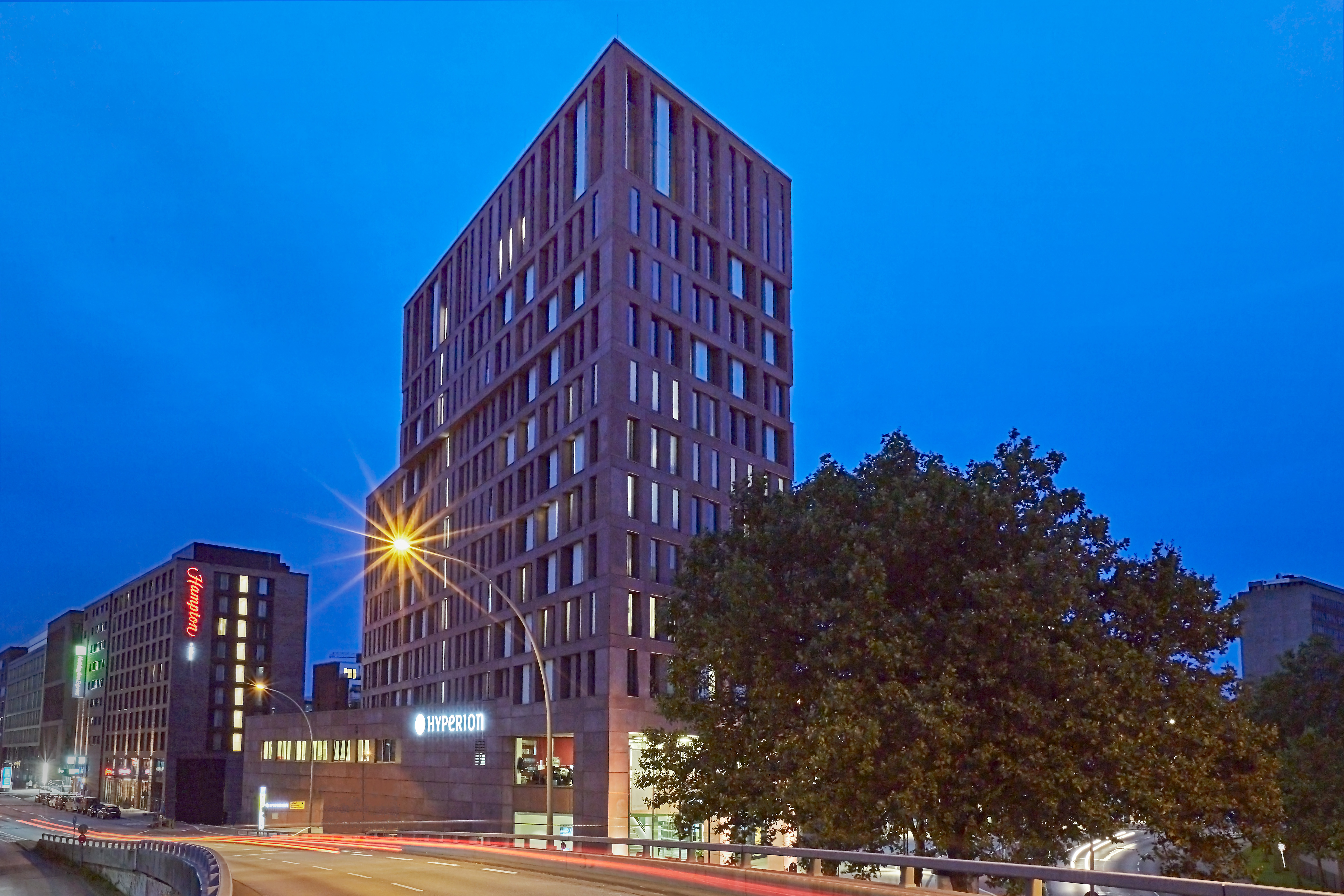 Exterior Dusk Image of Hyperion Hotel Hamburg hotel in Hamburg, Other than US/Canada