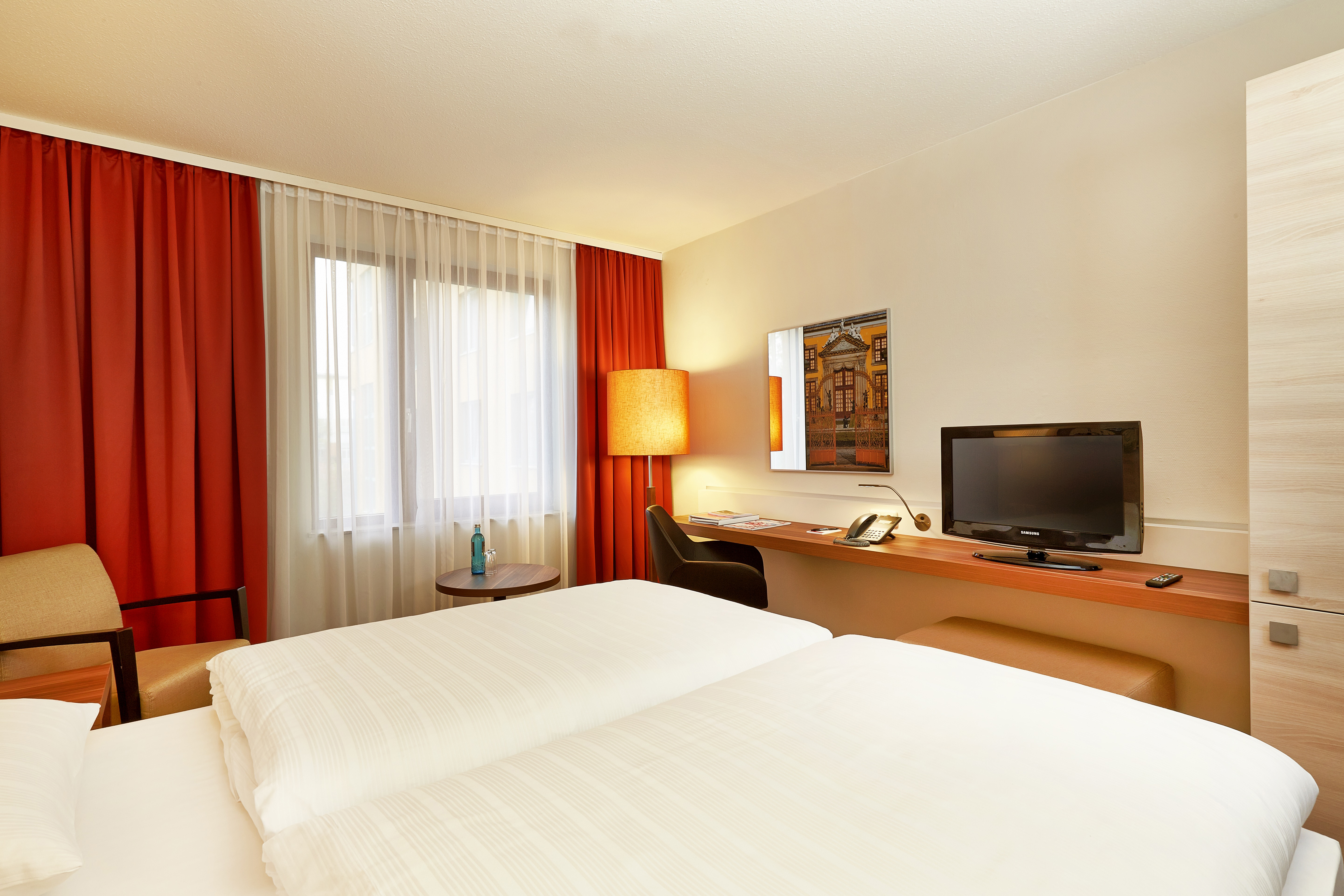 Guest room at the H+ Hotel Hannover in Hannover, Other than US/Canada