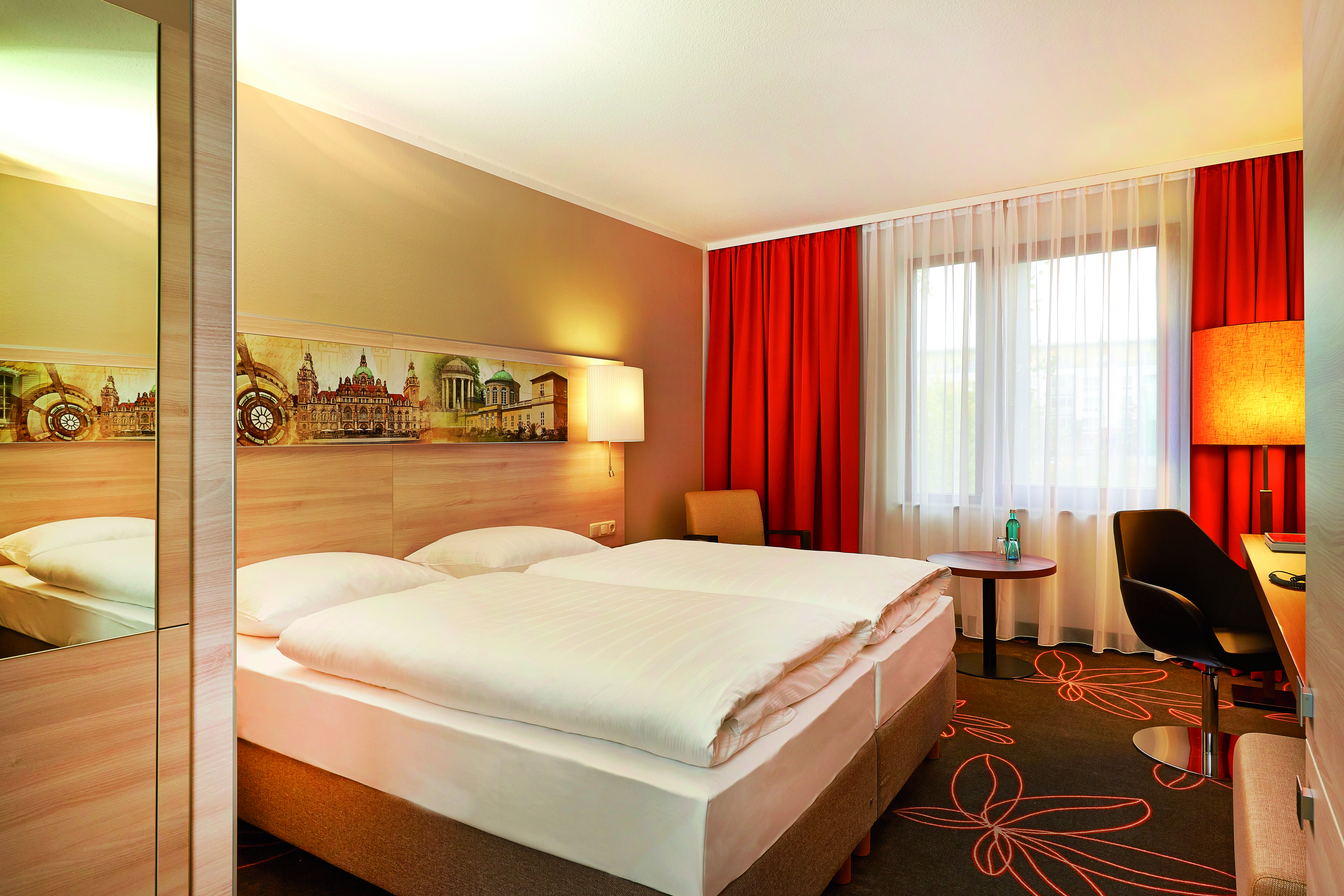 Guest room at the H+ Hotel Hannover in Hannover, Other than US/Canada