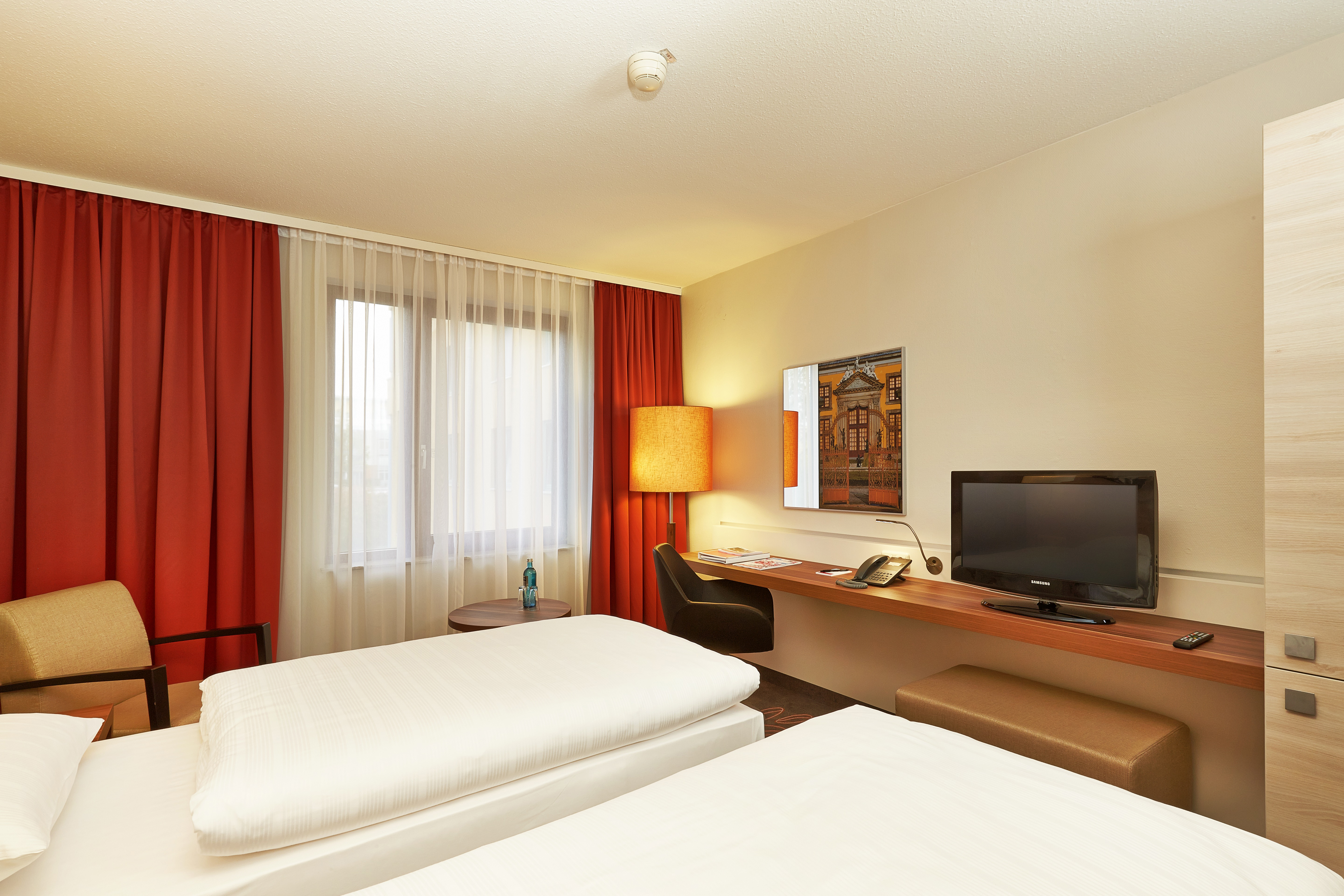 Guest room at the H+ Hotel Hannover in Hannover, Other than US/Canada