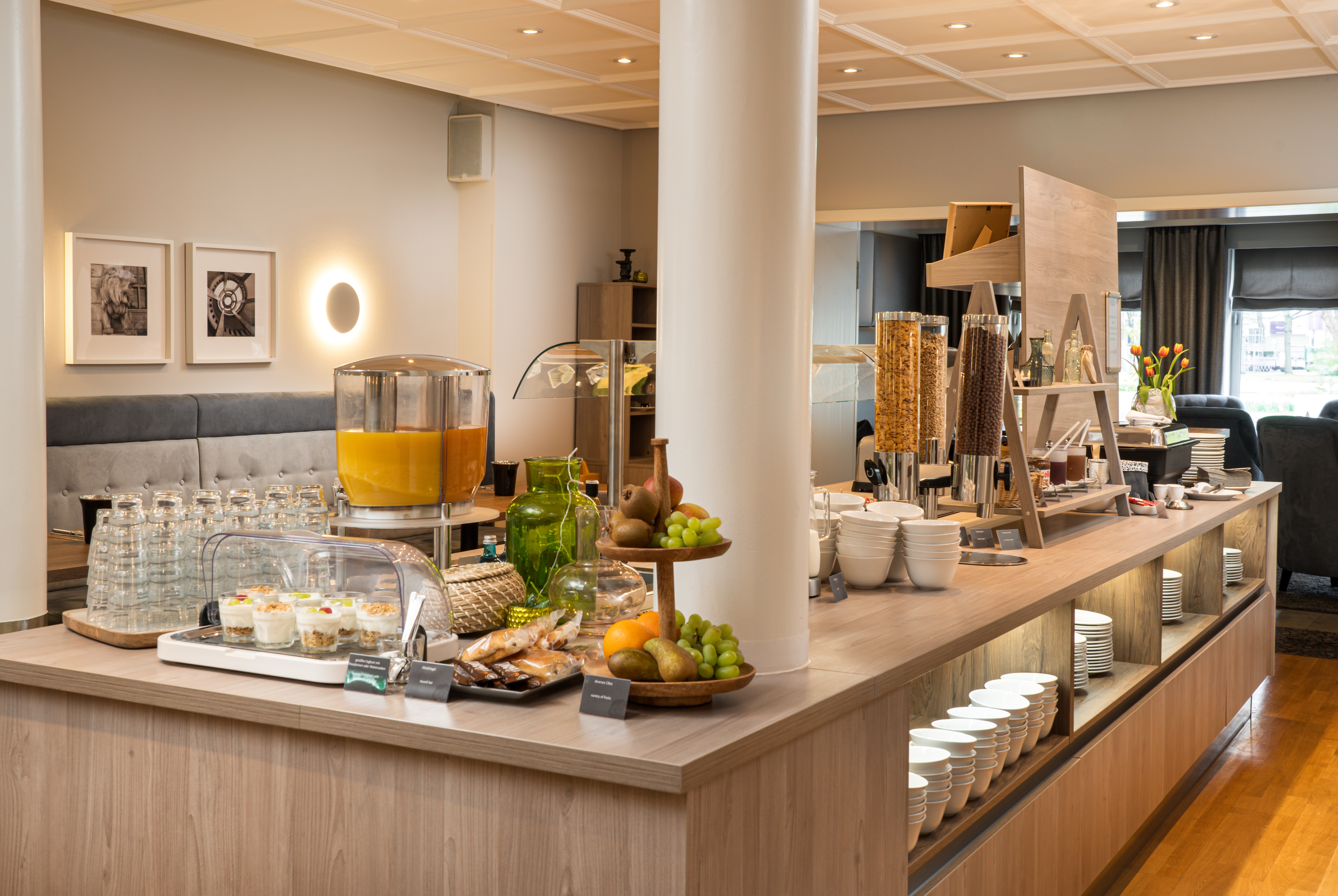 elaya hotel hannover city, Trademark by Wyndham restaurant breakfast area close up in Hannover, Other than US/Canada