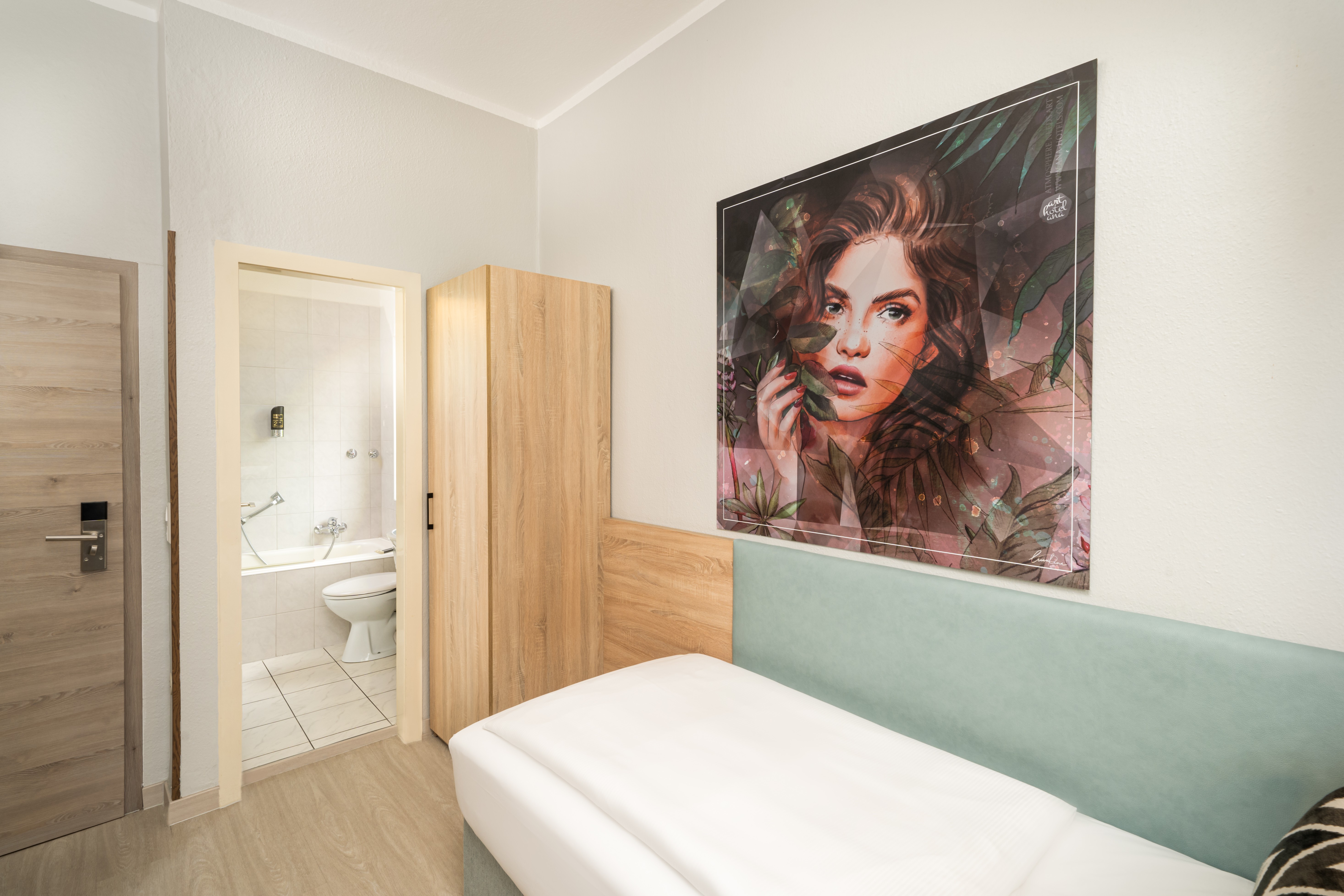 Guest room bath at the Arthotel ANA Eden Karlsruhe, Trademark Collection by Wyndham in Karlsruhe, Other than US/Canada