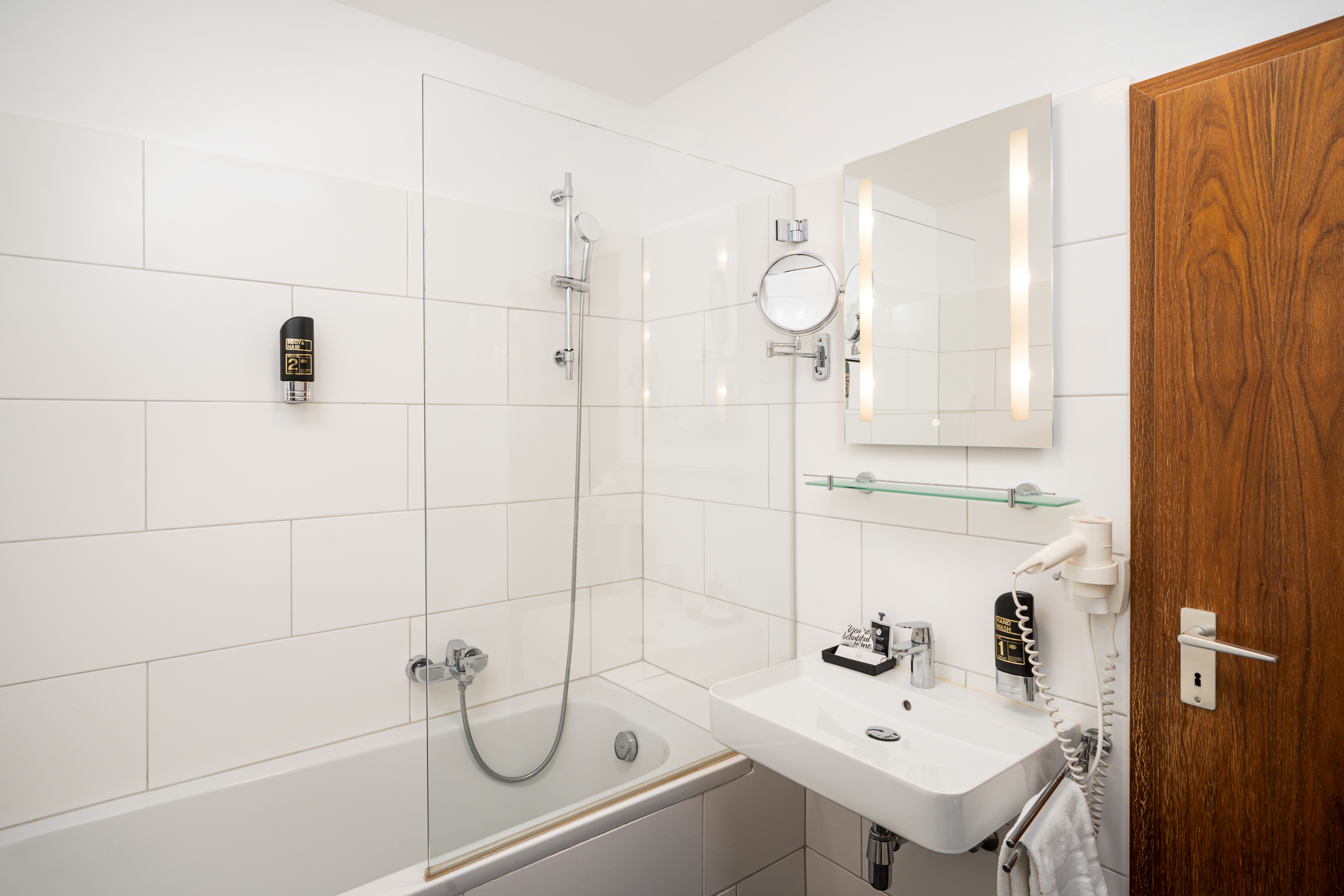 Guest room bath at the Arthotel ANA Eden Karlsruhe, Trademark Collection by Wyndham in Karlsruhe, Other than US/Canada