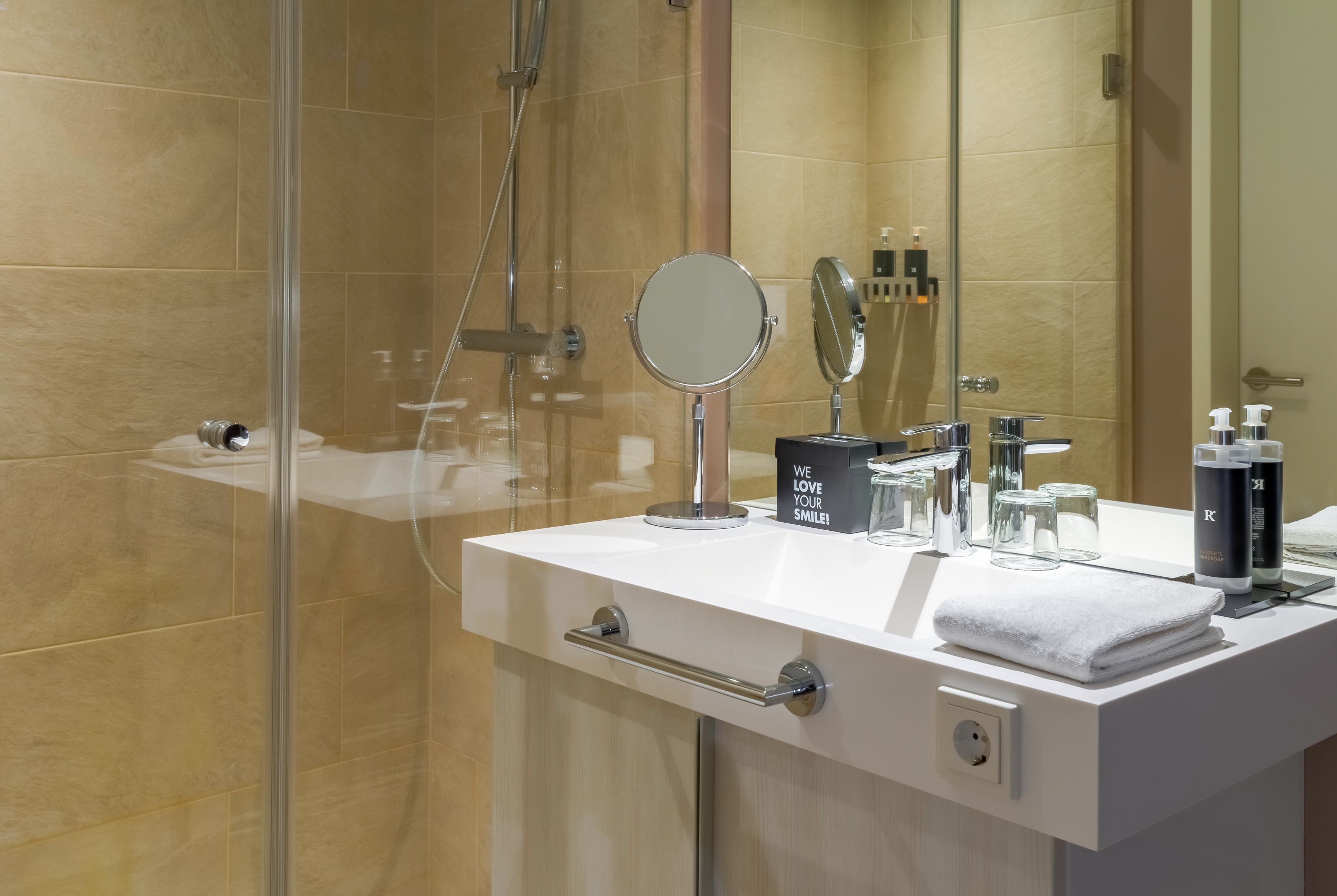 Guest room bath at the elaya hotel kleve, Trademark Collection by Wyndham in Kleve, Other than US/Canada